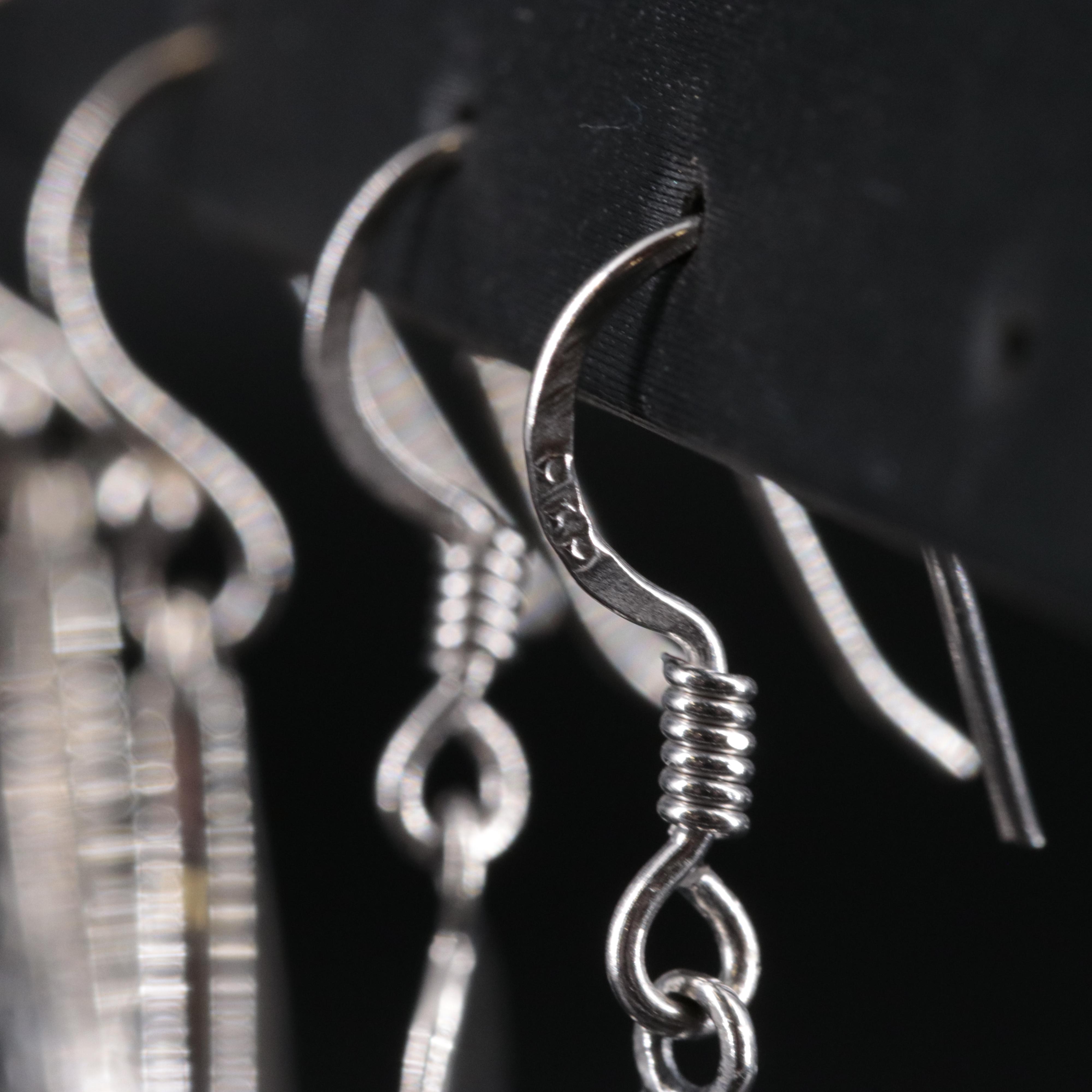 2-Piece Sterling Dangle Earrings Set