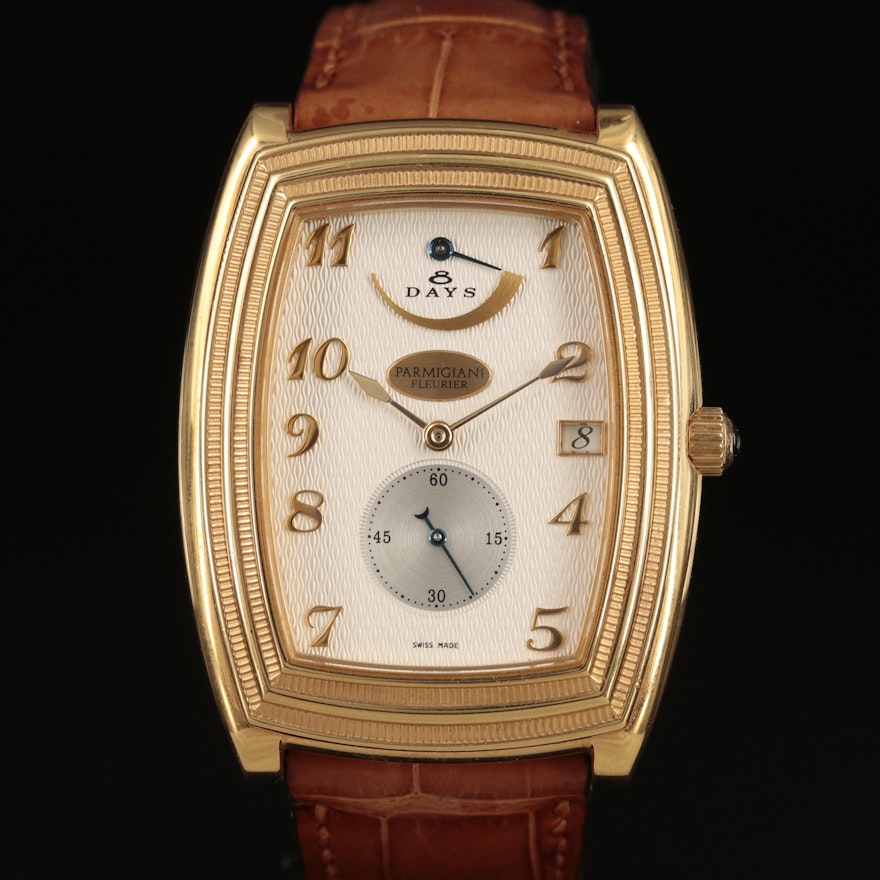18K Parmigiani Ionica Hebdomadaire Wristwatch