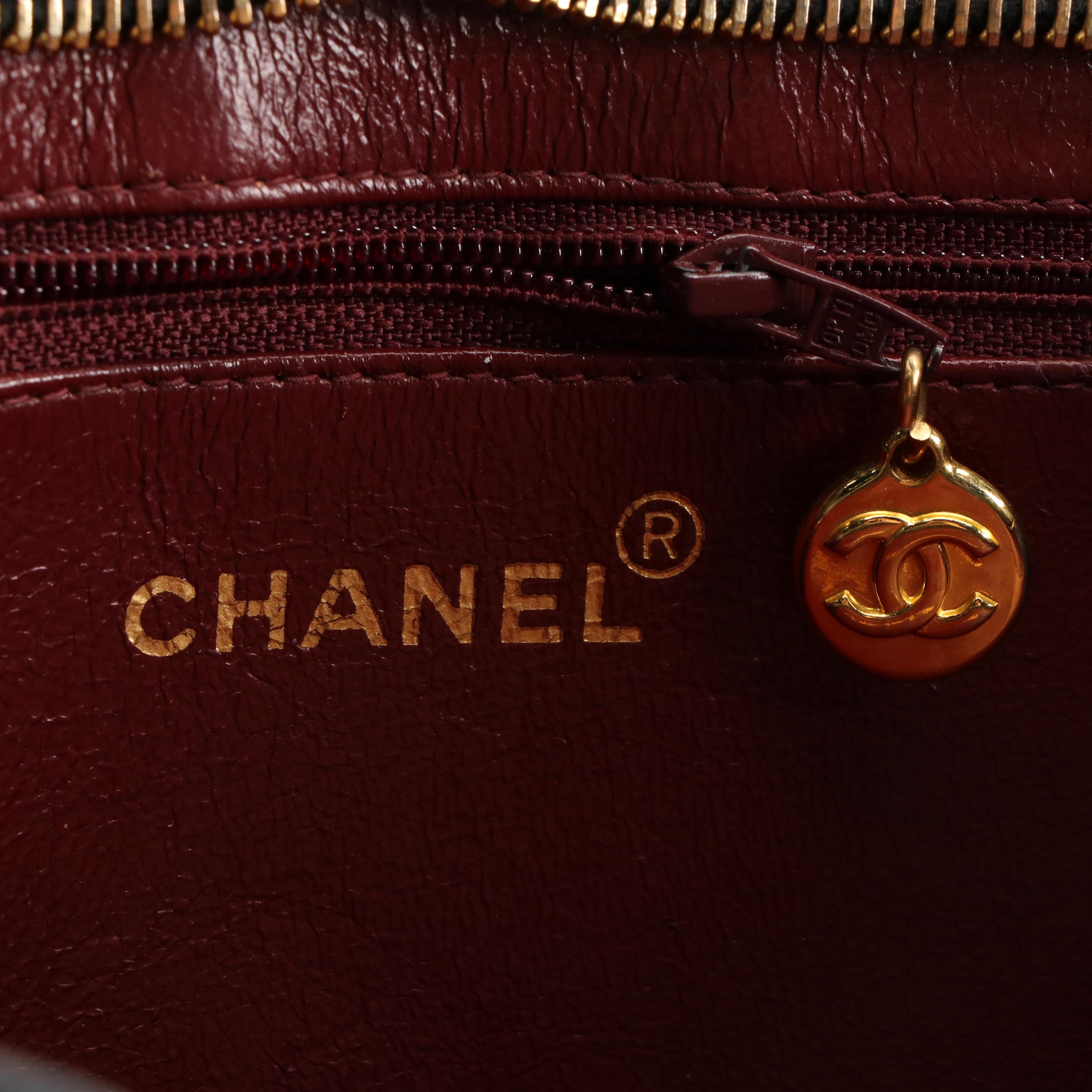 Chanel Medium Gold Medallion Tote in Quilted Black Lambskin Leather