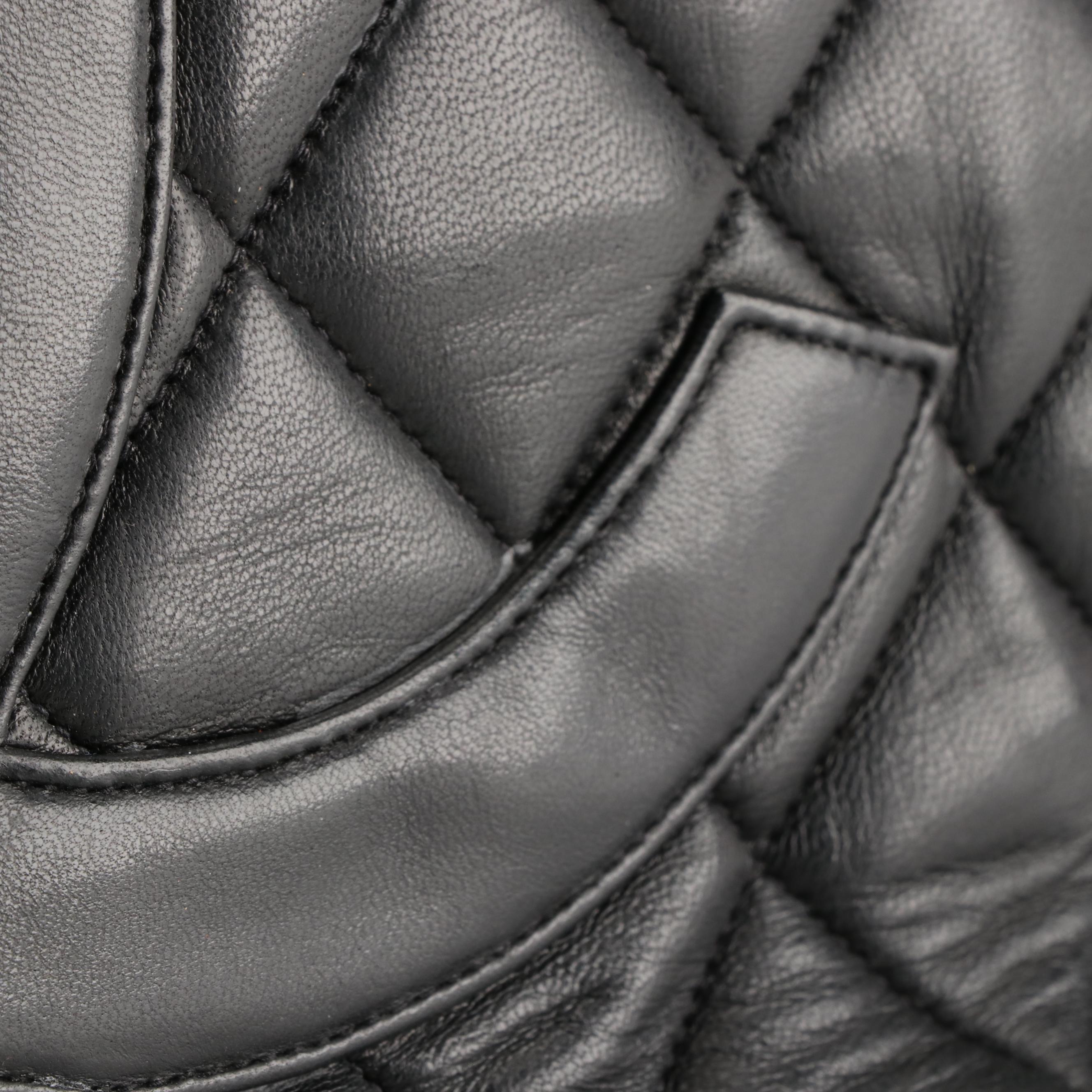 Chanel Medium Gold Medallion Tote in Quilted Black Lambskin Leather