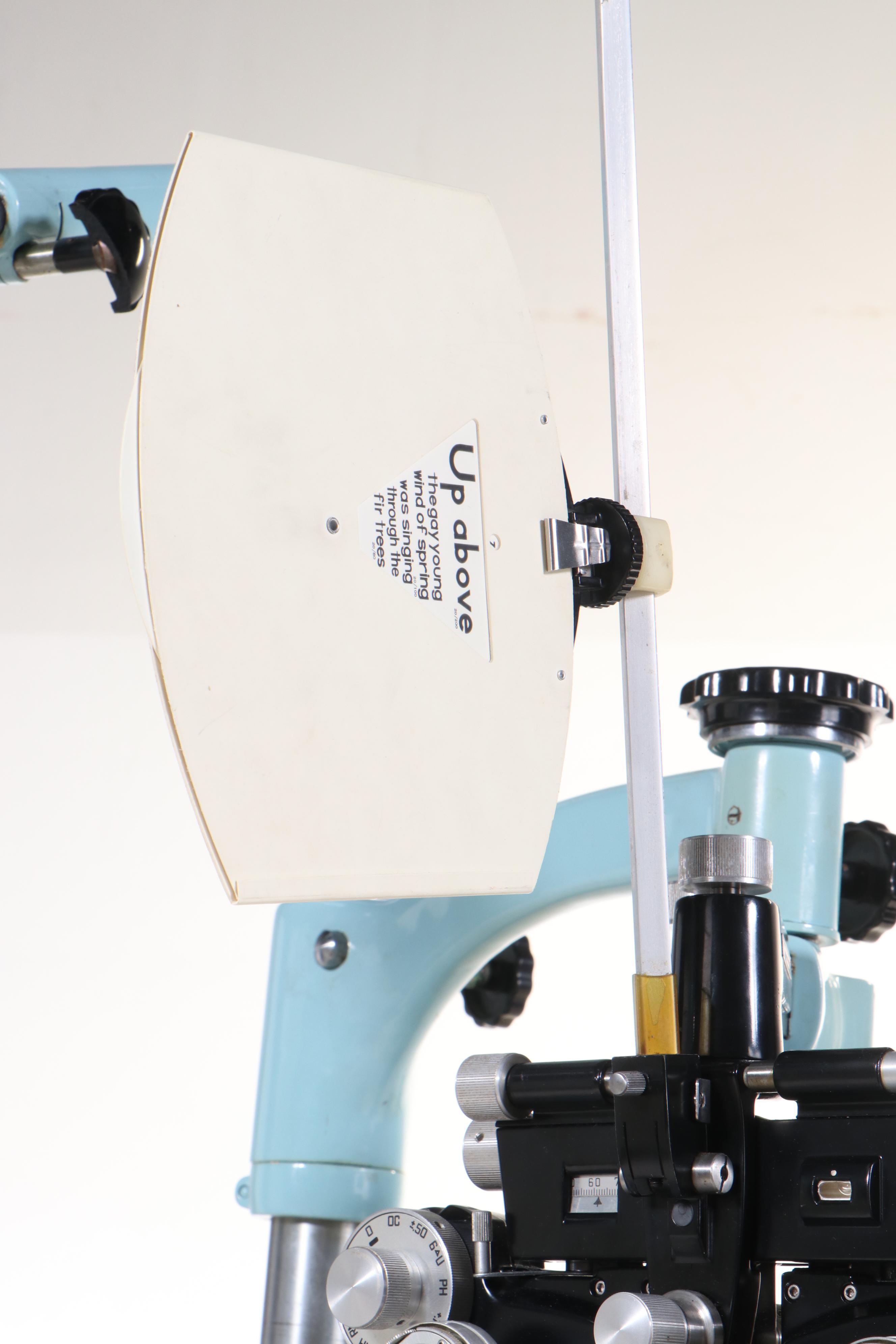 Bausch & Lomb Metal Optometrist Exam Chair, Stand, Phoropter and Keratometer