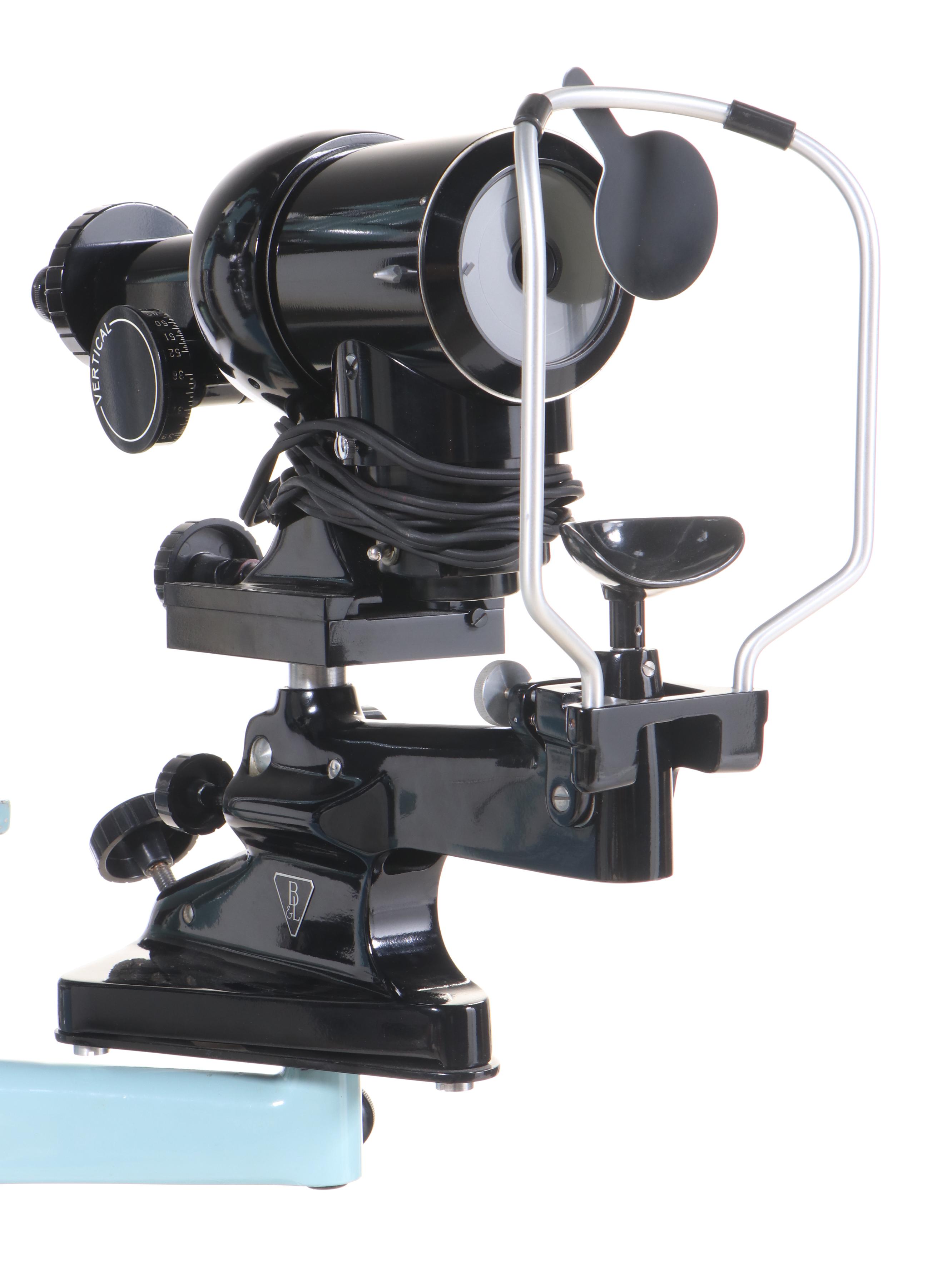 Bausch & Lomb Metal Optometrist Exam Chair, Stand, Phoropter and Keratometer