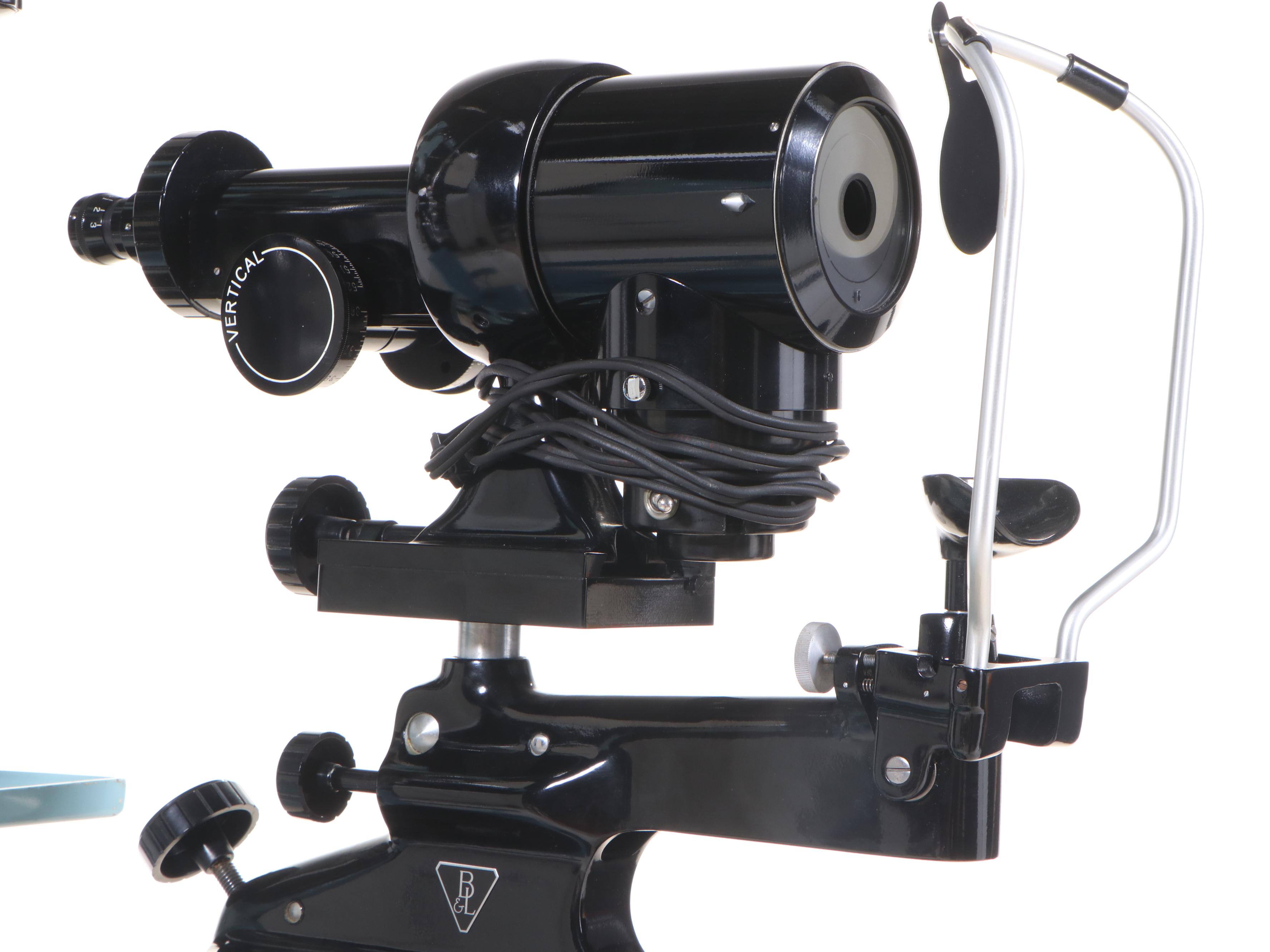 Bausch & Lomb Metal Optometrist Exam Chair, Stand, Phoropter and Keratometer