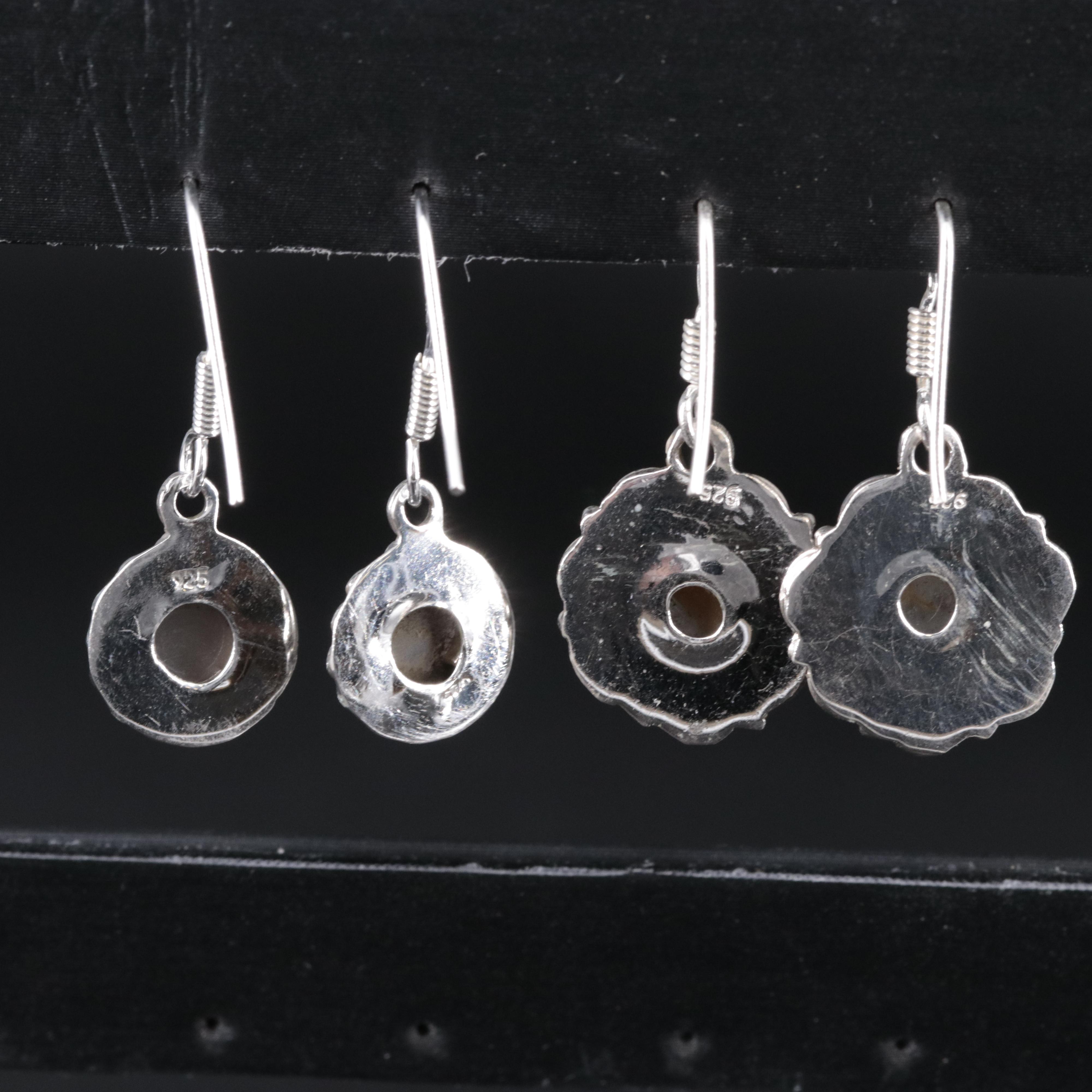 2-Piece Sterling Dangle Earrings Set