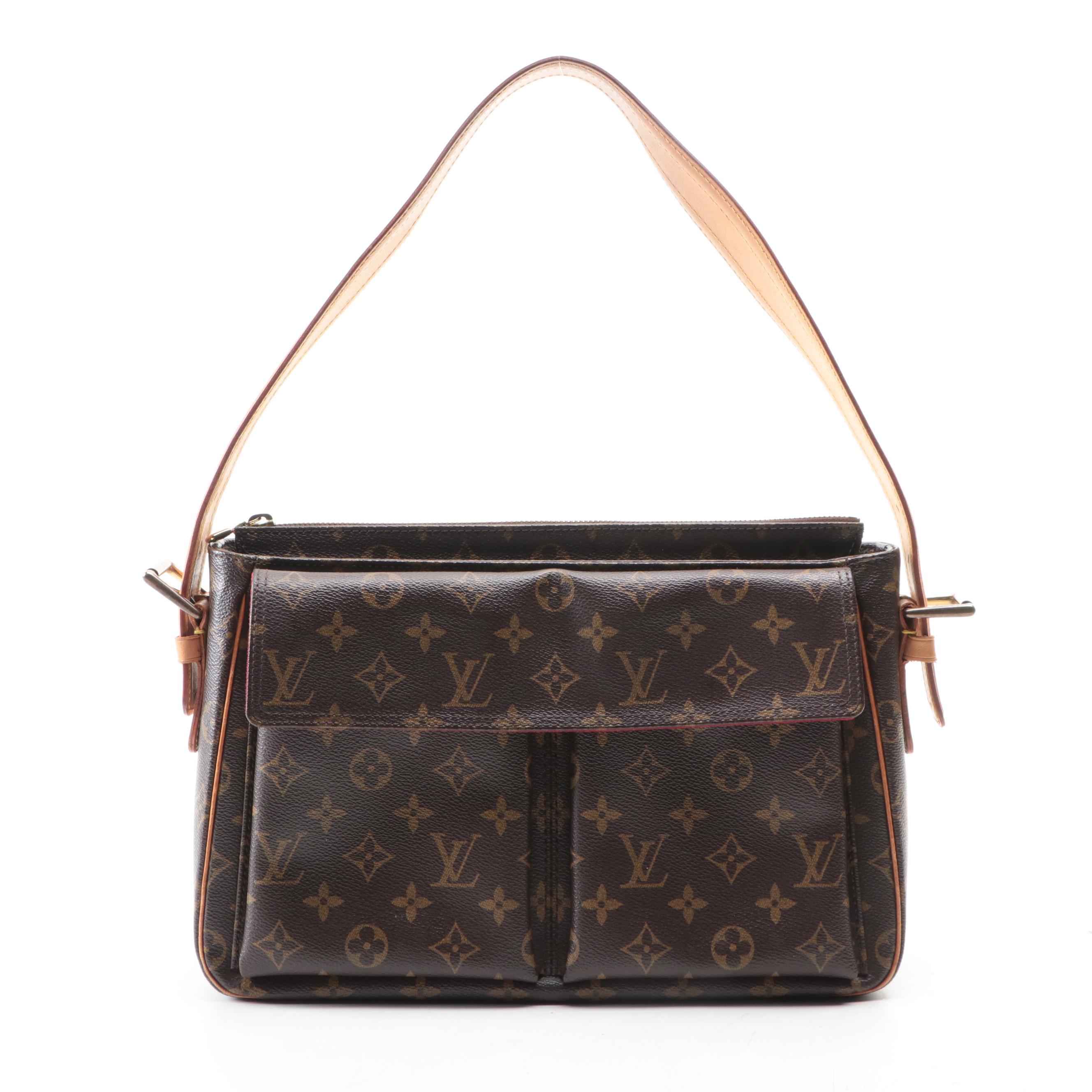 Louis Vuitton Viva Cite GM Shoulder Bag in Monogram Canvas and Leather