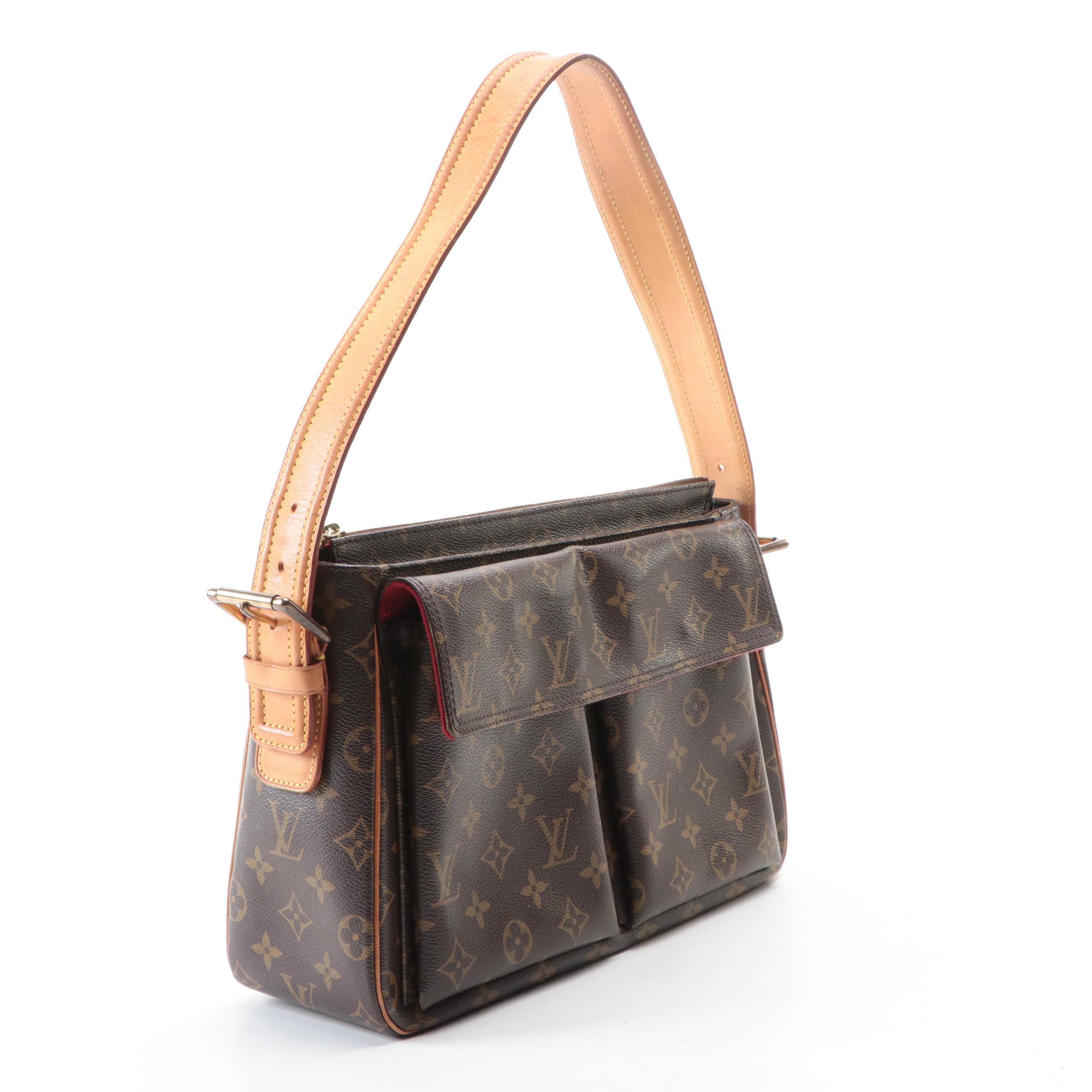 Louis Vuitton Viva Cite GM Shoulder Bag in Monogram Canvas and Leather