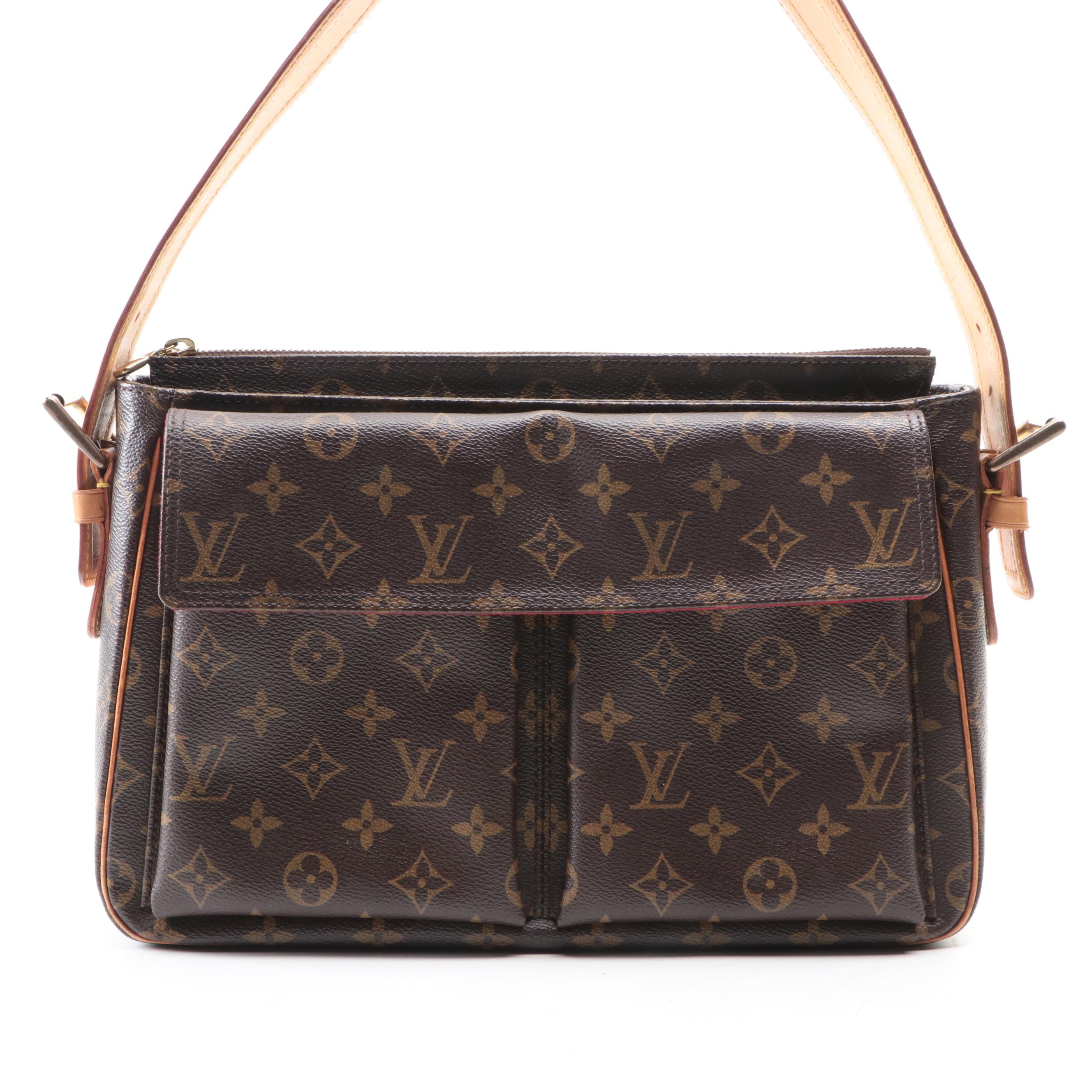 Louis Vuitton Viva Cite GM Shoulder Bag in Monogram Canvas and Leather