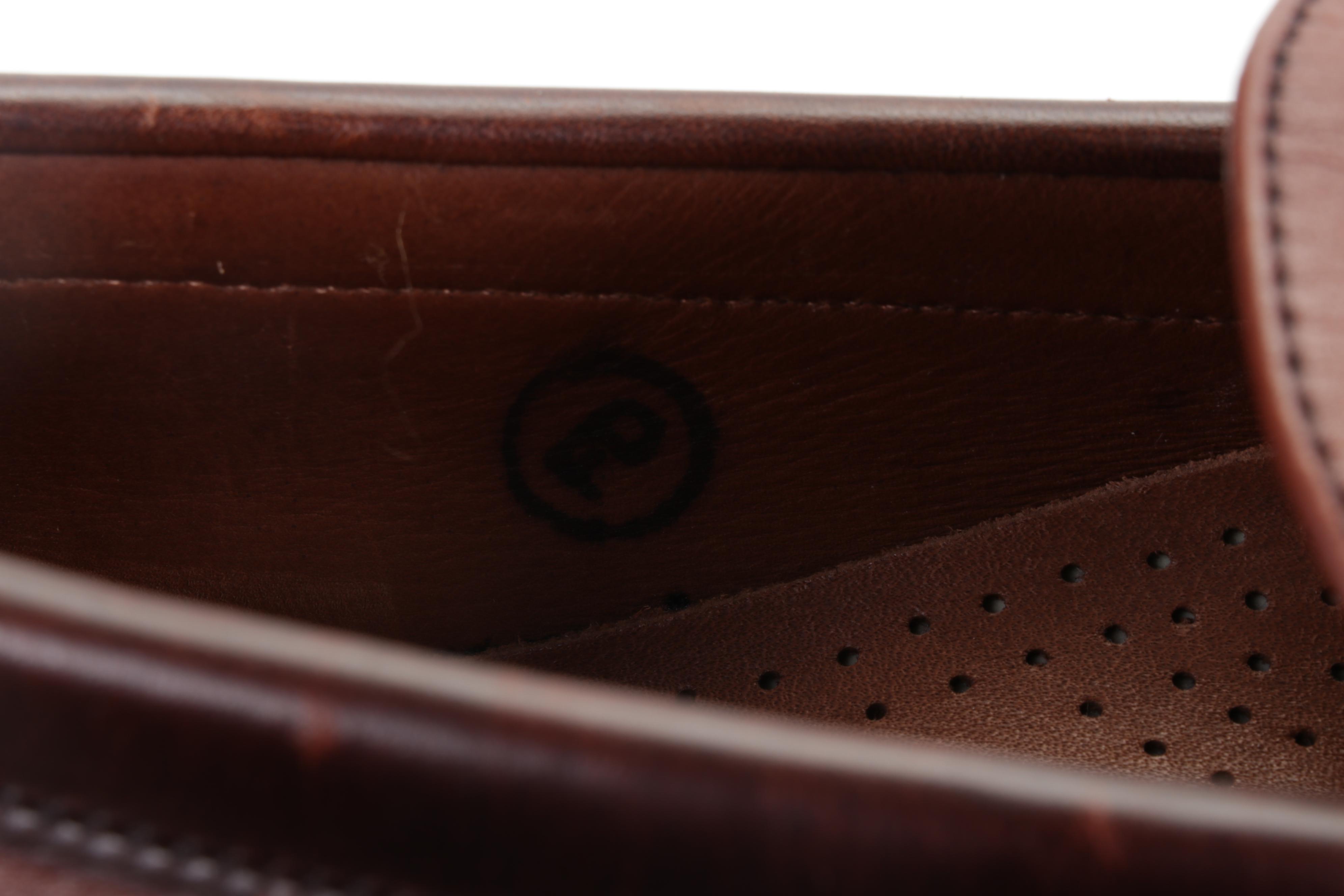 Men's Allen Edmonds Two Tone Brown Leather Penny Loafers