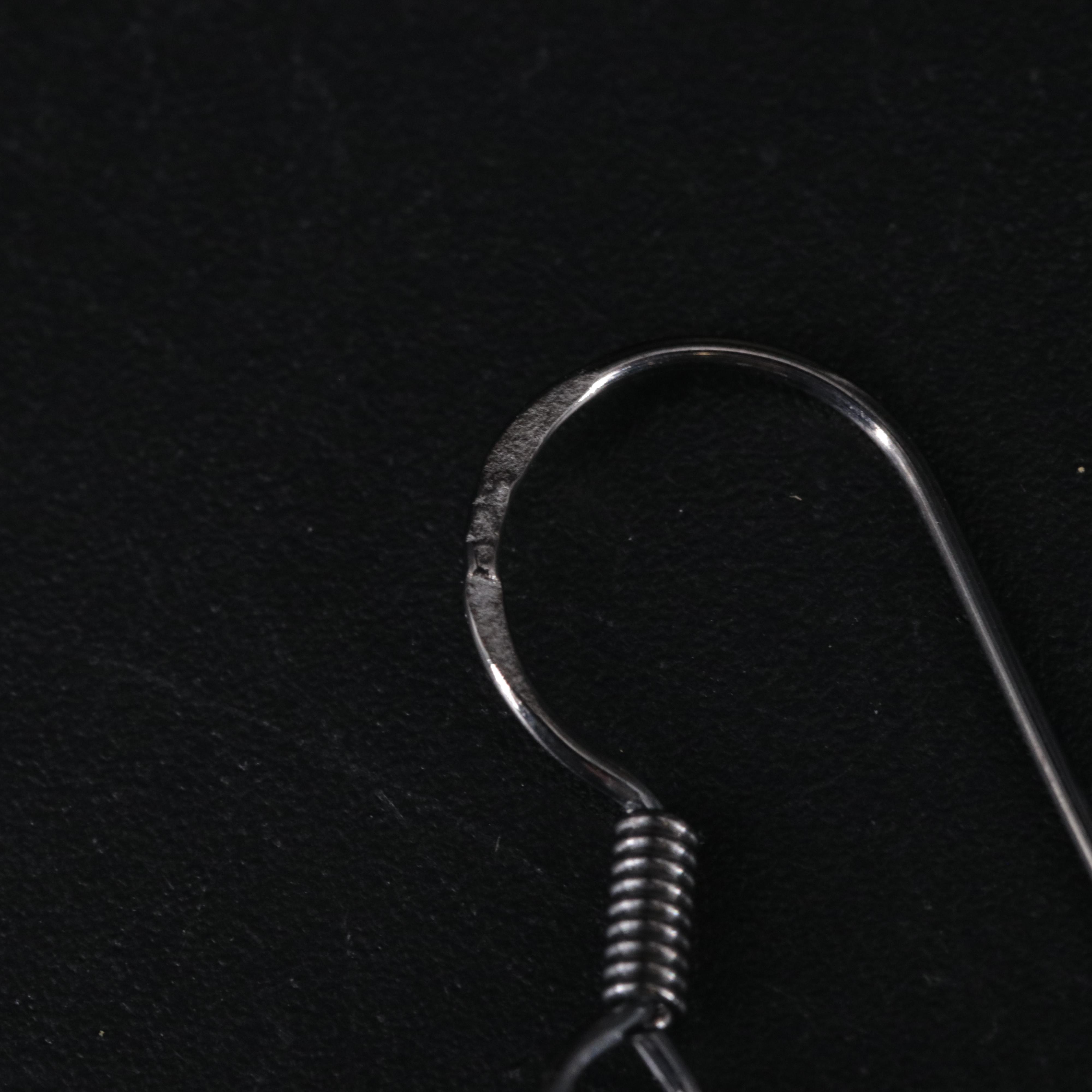 2-Piece Sterling Diamond Dangle and Drop Earrings Set