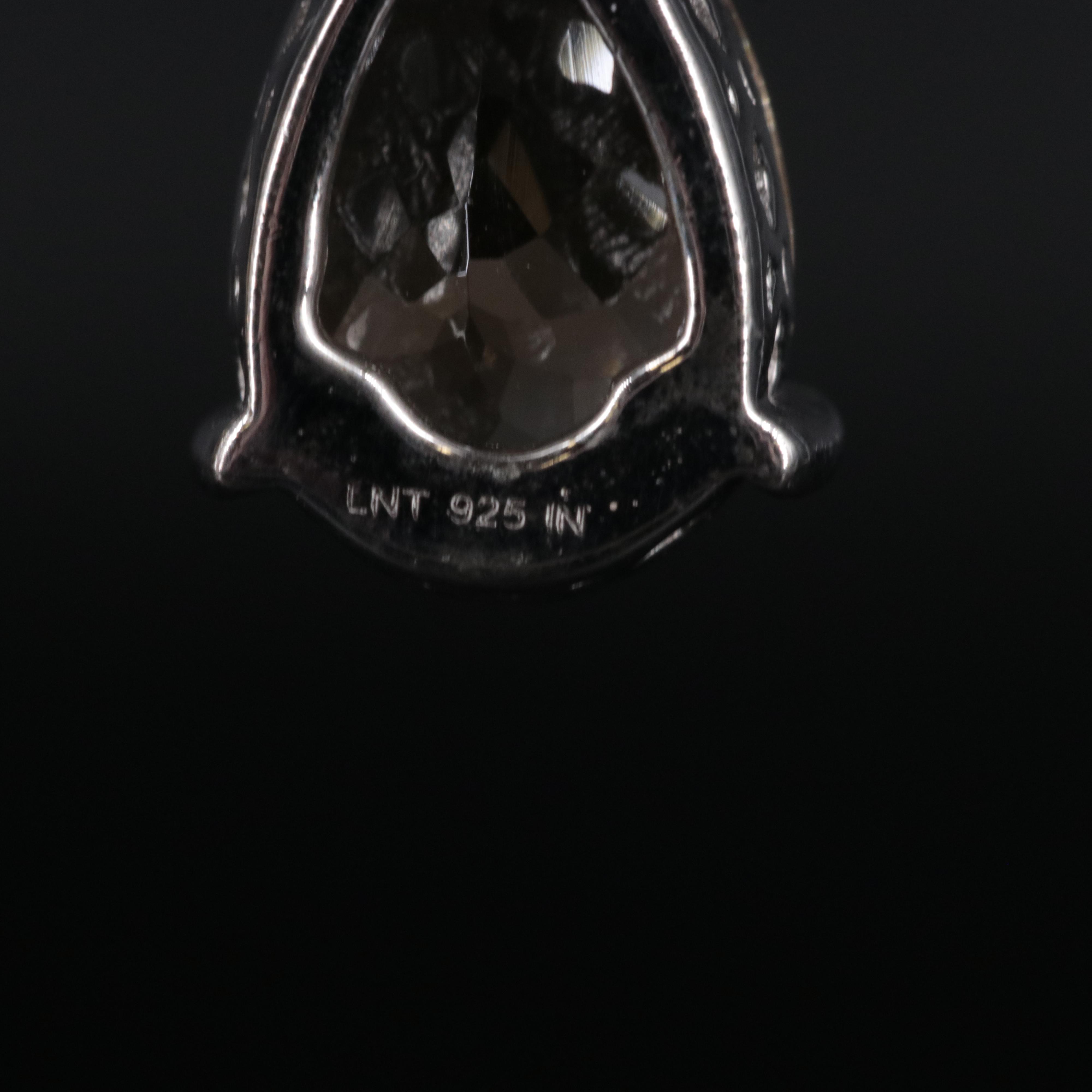 2-Piece Sterling Dangle Earrings Set Featuring Cubic Zirconia