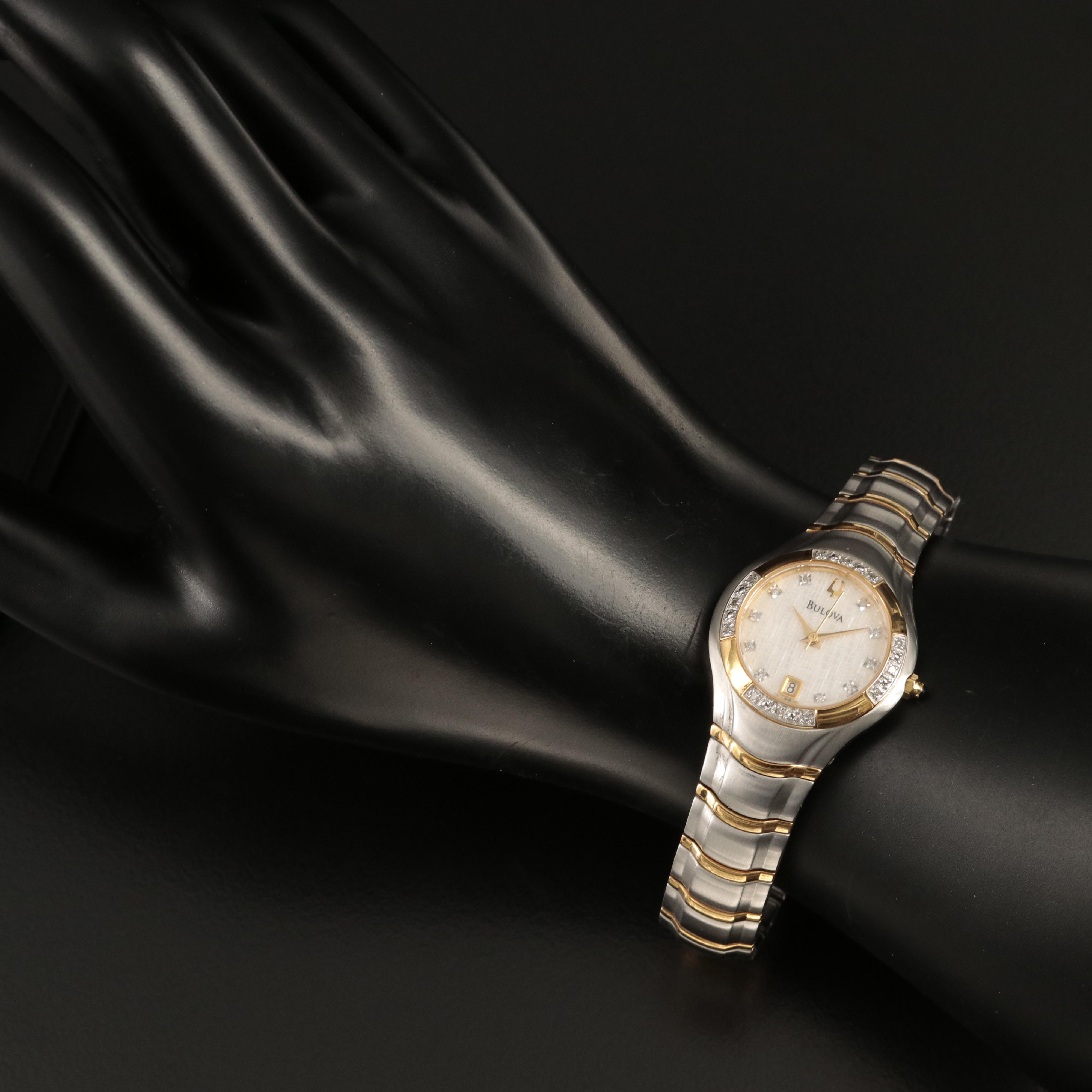 Diamond Bulova Quartz Watch