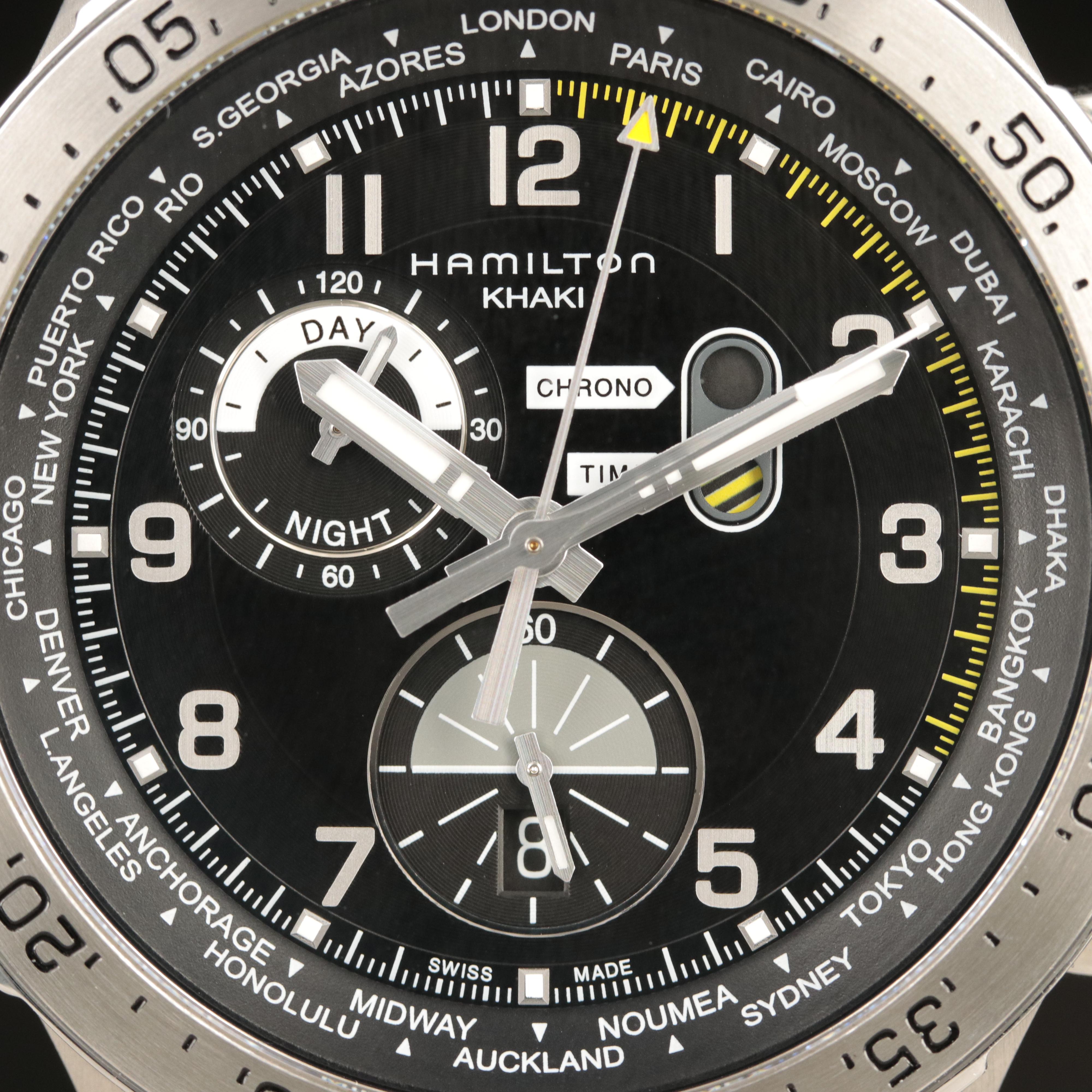 Hamilton Khaki Aviation World Timer Watch