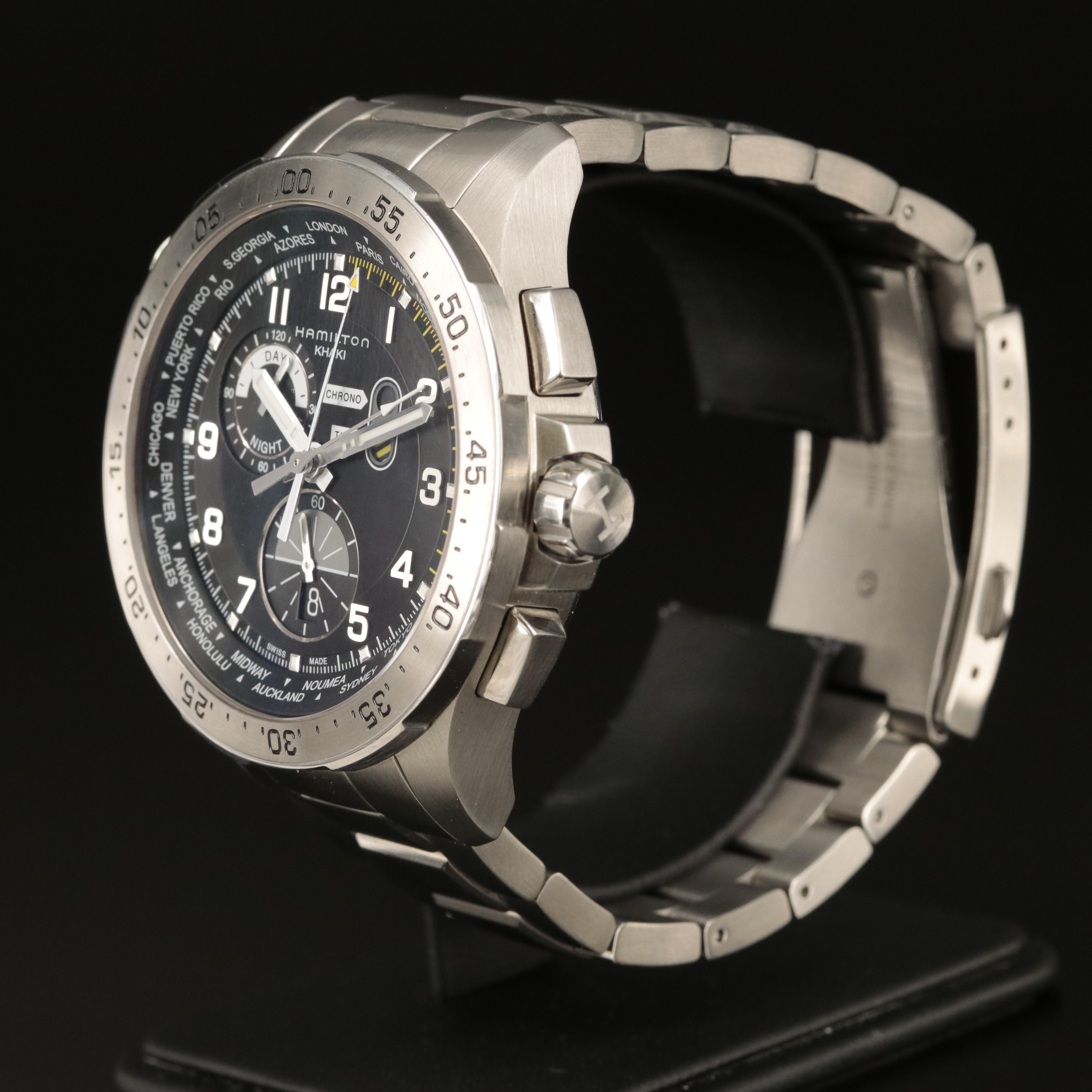 Hamilton Khaki Aviation World Timer Watch