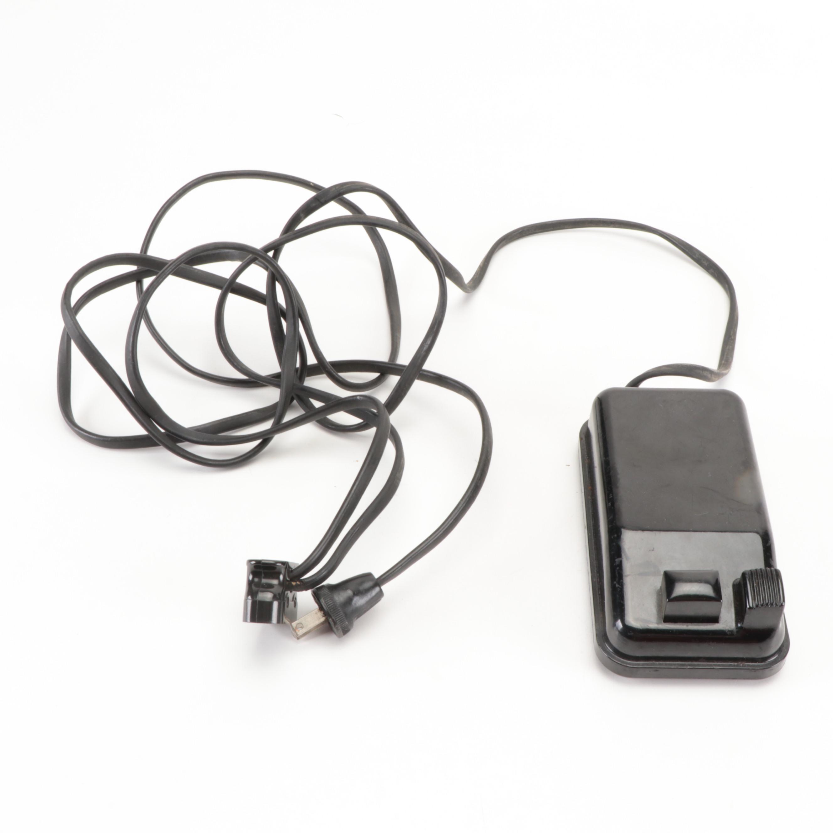 Singer Featherweight 221 Electric Sewing Machine with Case, 1952