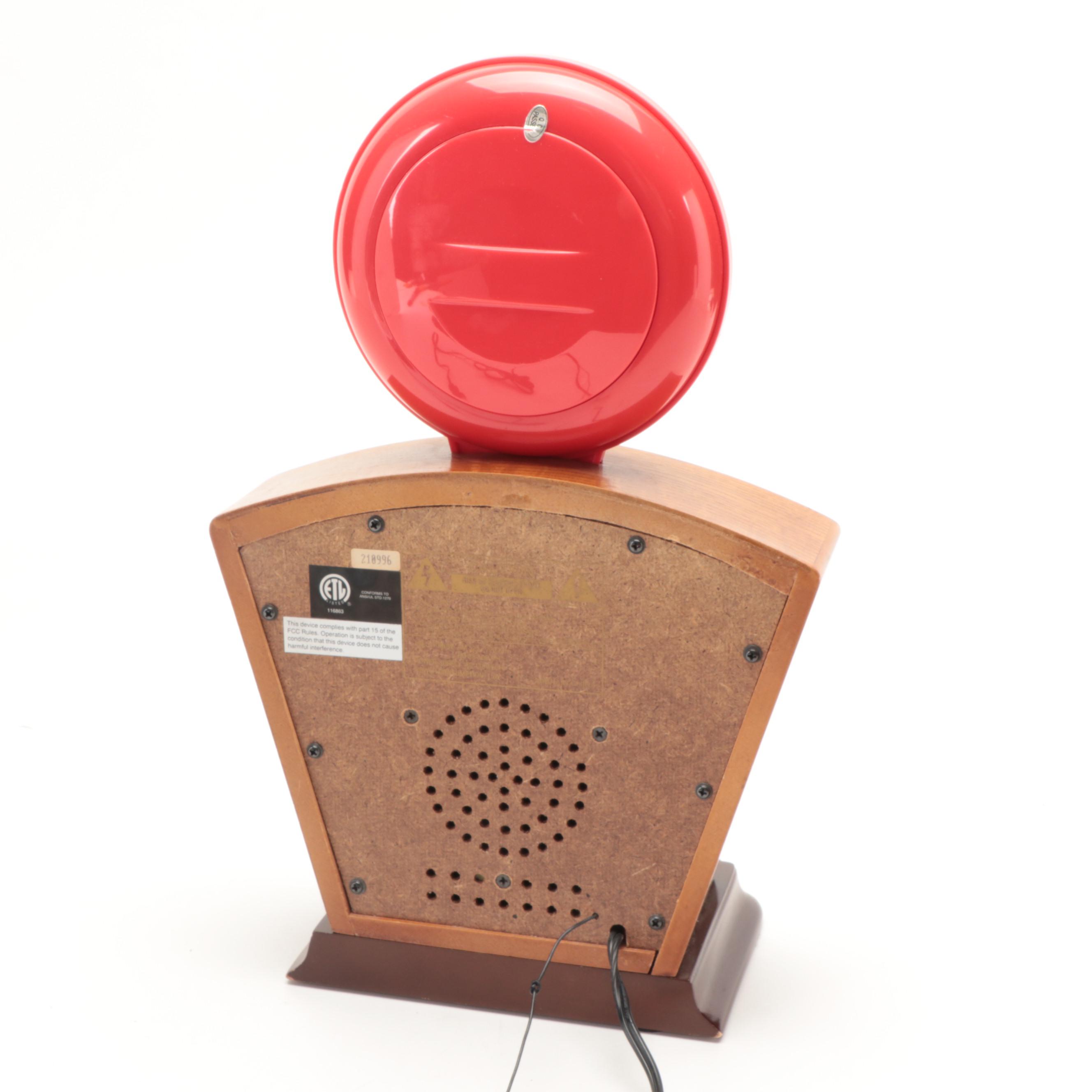 Coca-Cola Illuminated Radio and Tacker Type Metal Coca-Cola Sign