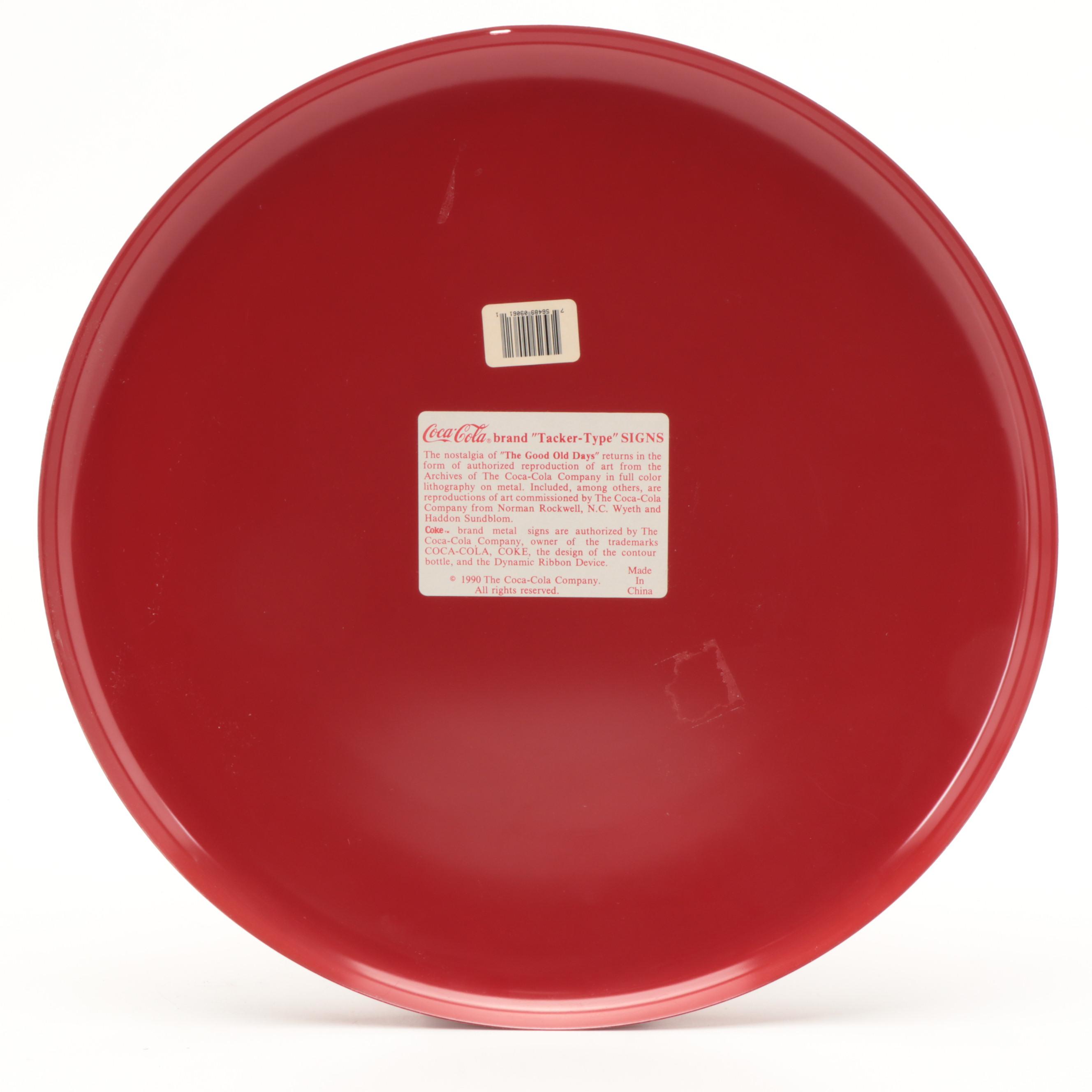 Coca-Cola Illuminated Radio and Tacker Type Metal Coca-Cola Sign