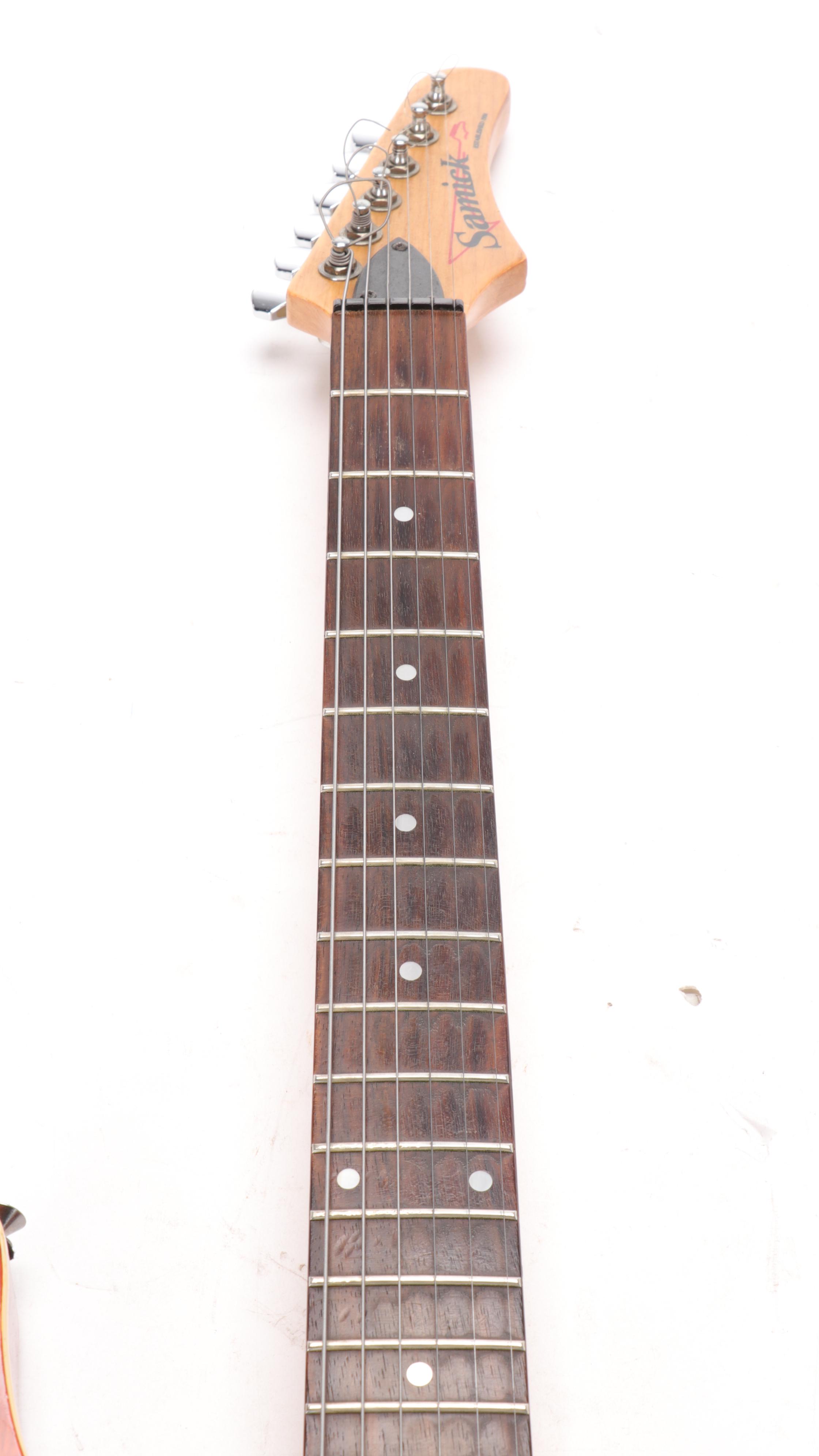 Samick Six-String Electric Guitar with Royce Stand