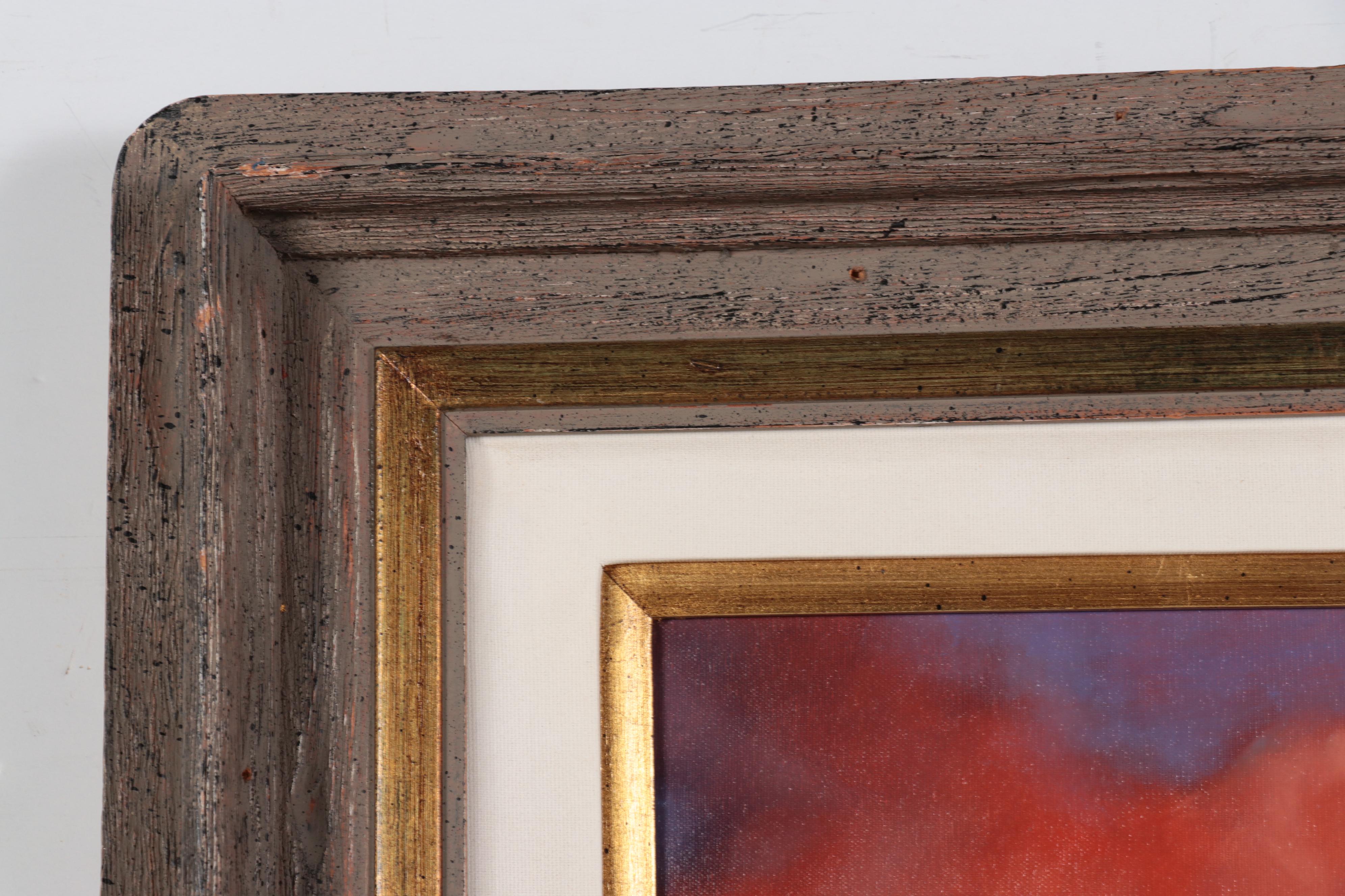 P. K. King Oil Painting "Farewell My Father," 21st Century