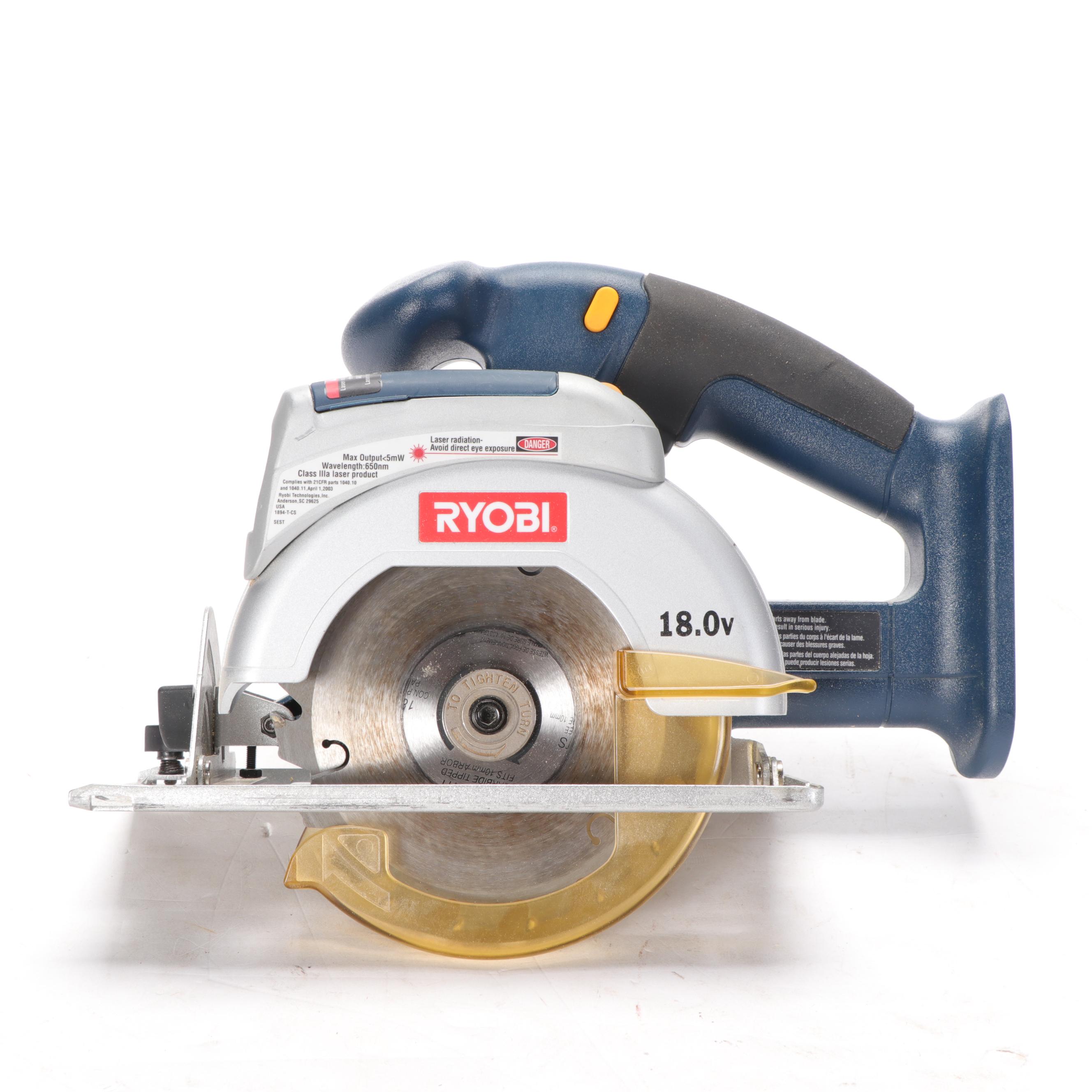 Ryobi Circular Saw, Jig Saw and Finish Sander with Craftsman Saw and Nail Gun