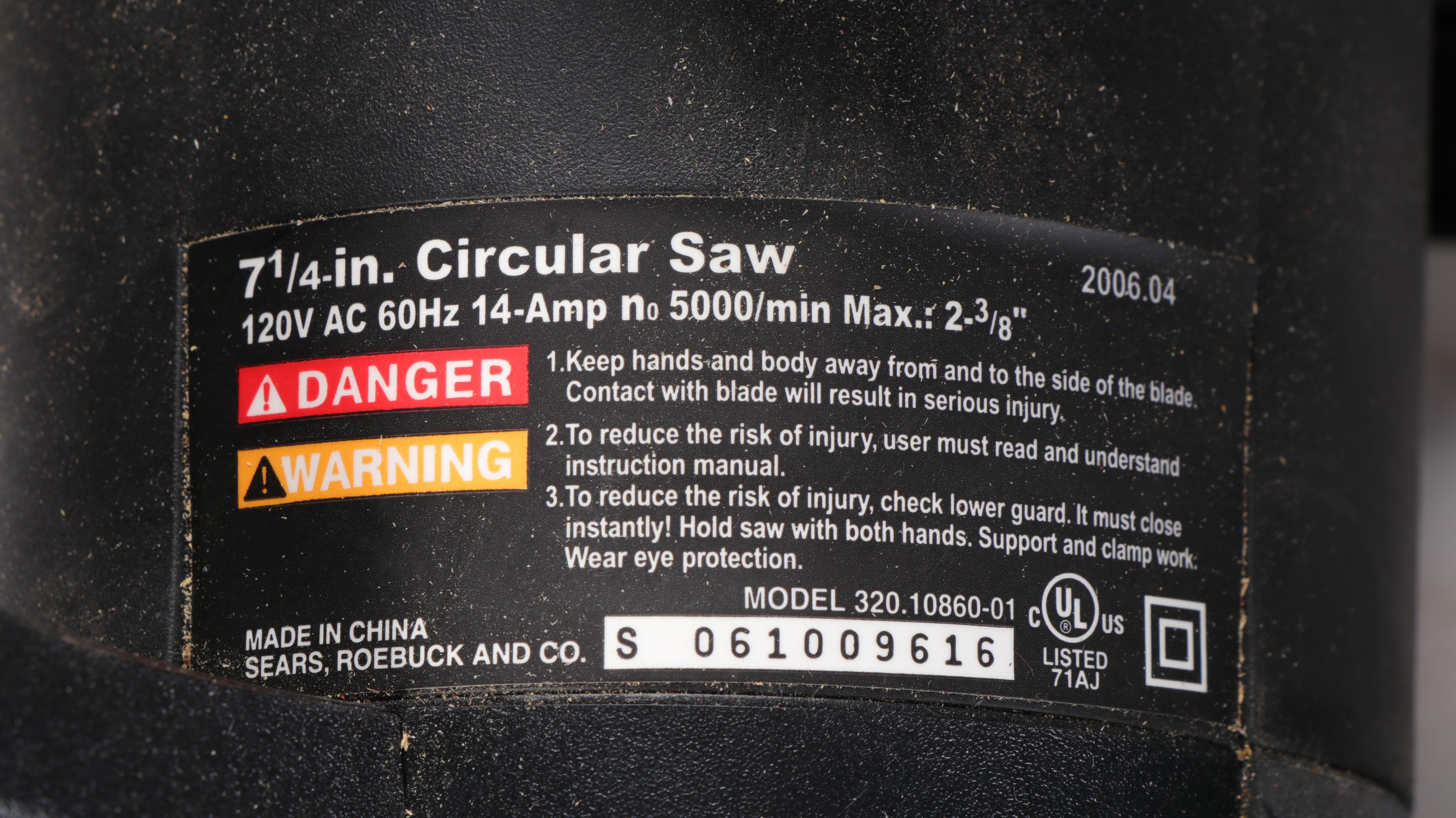 Ryobi Circular Saw, Jig Saw and Finish Sander with Craftsman Saw and Nail Gun