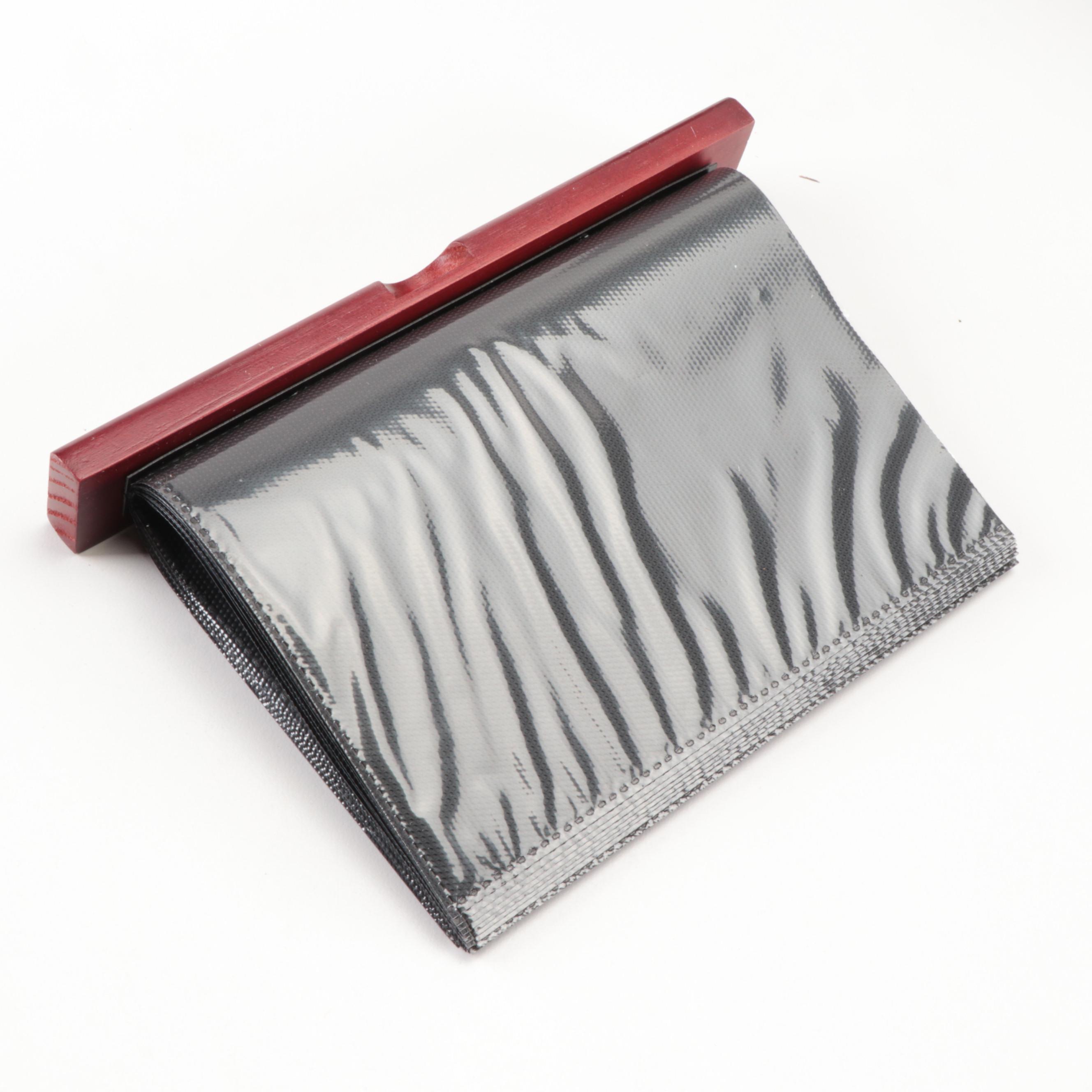 Contemporary Cherry Finished Wood Photograph Storage Box