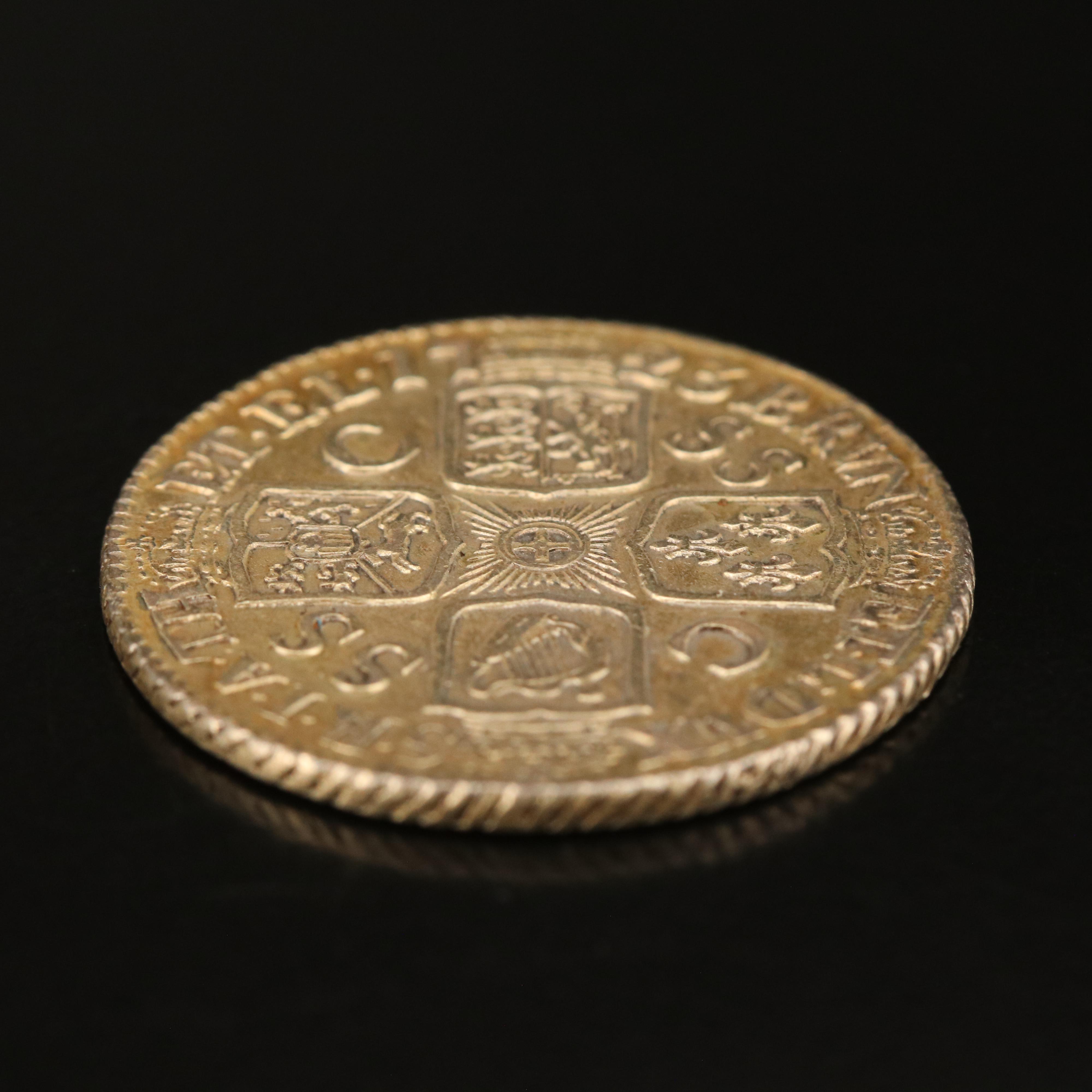 1723 Great Britain Silver Shilling