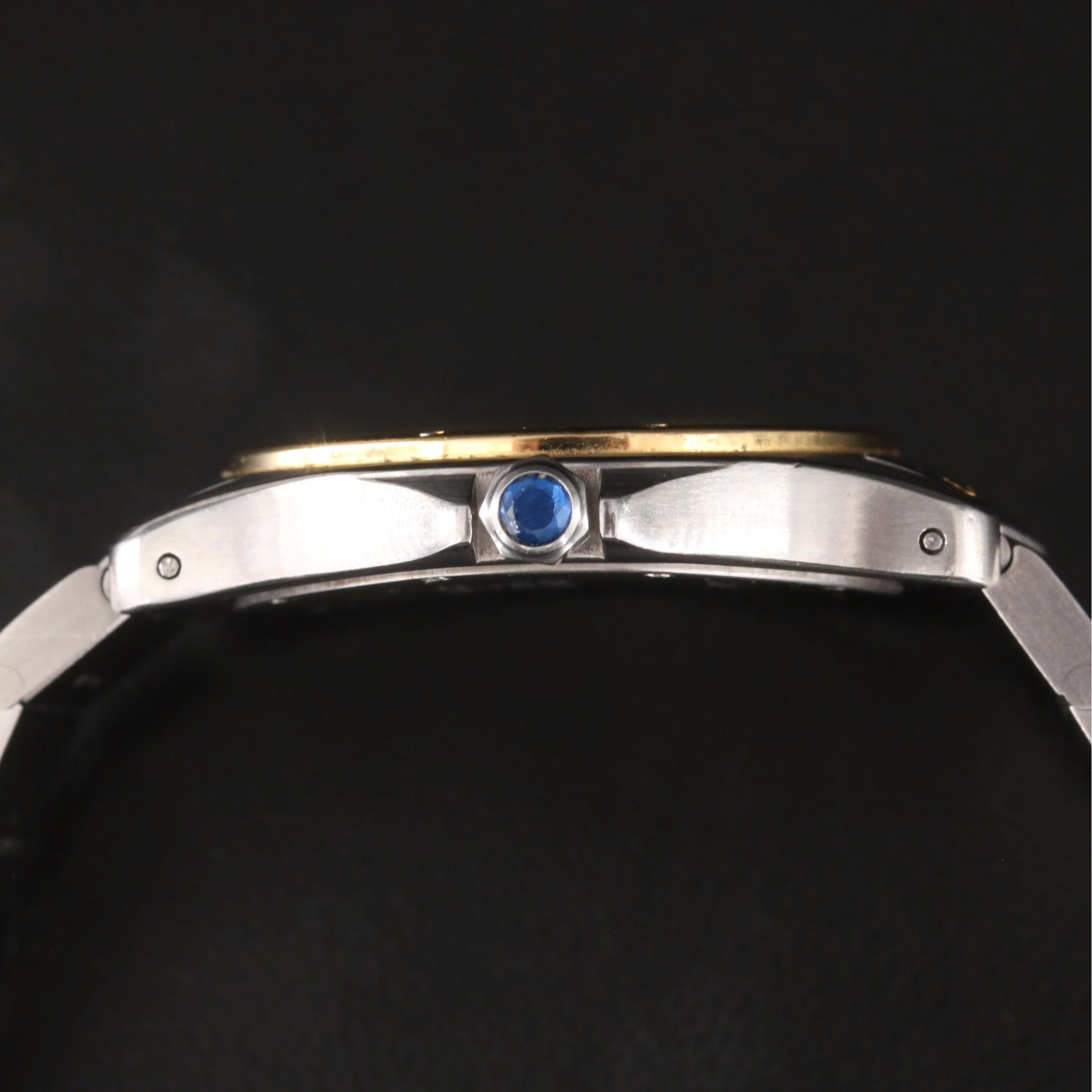 Cartier Santos Ronde 18K and Stainless Steel Quartz Watch with Date