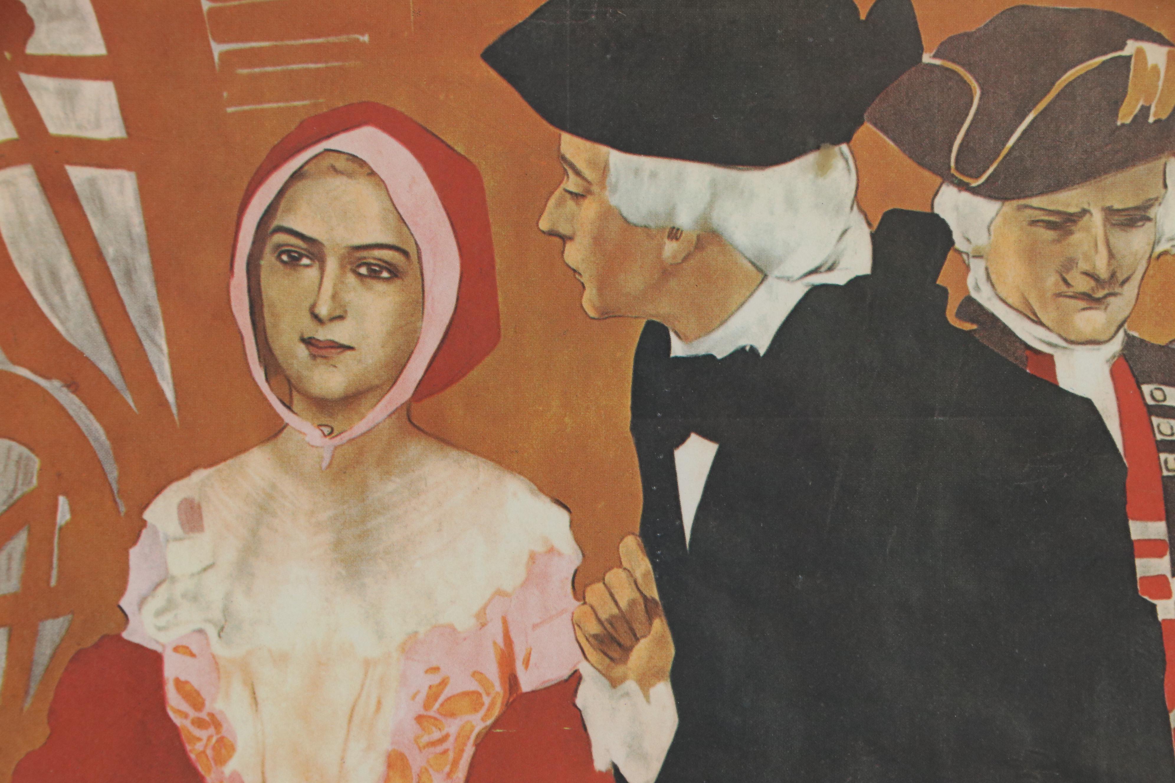 Manon Lescaut, Musica di Puccini Offset Lithograph Advertisement