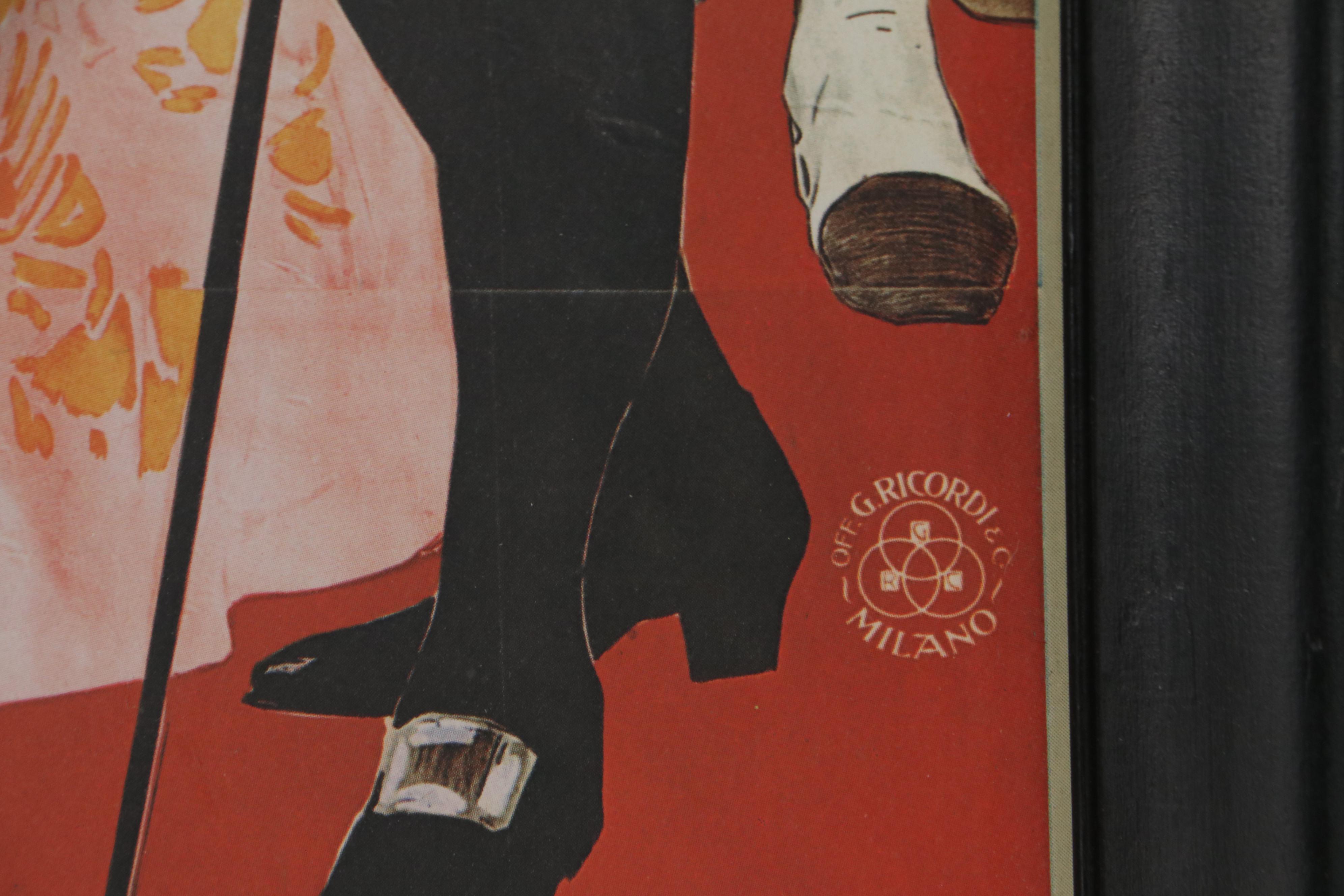 Manon Lescaut, Musica di Puccini Offset Lithograph Advertisement