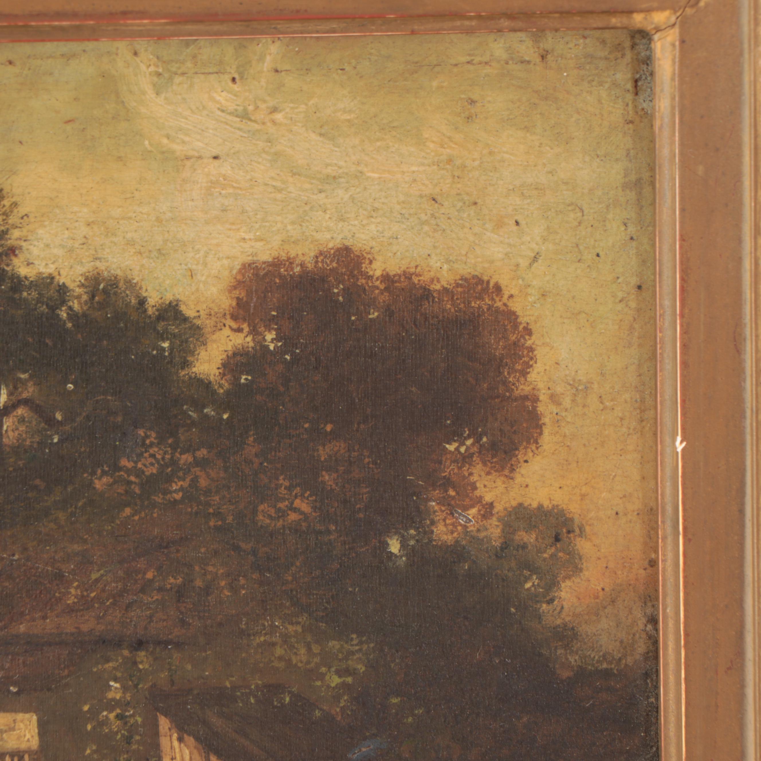 Landscape Oil Painting of Cottage