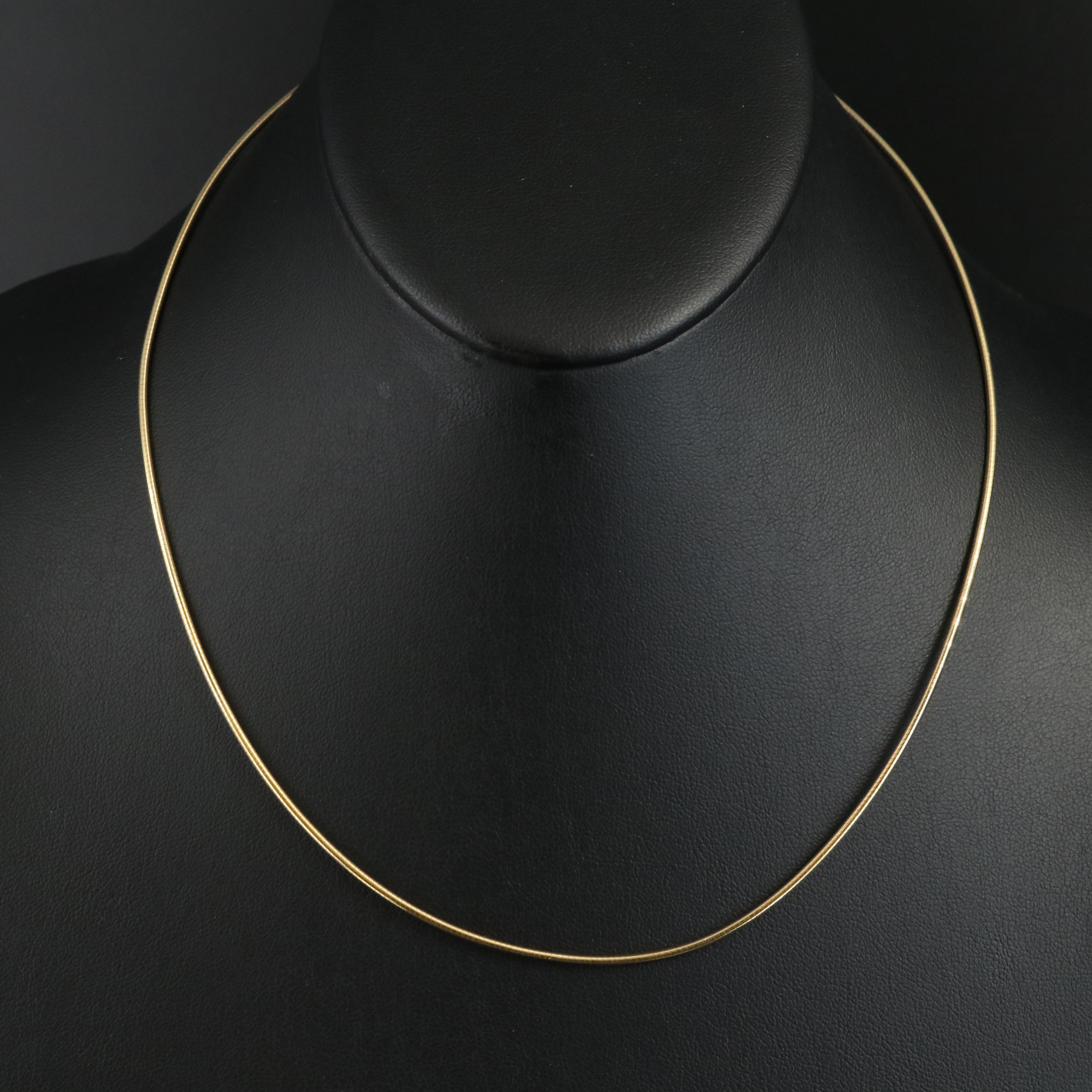 14K Omega Necklace
