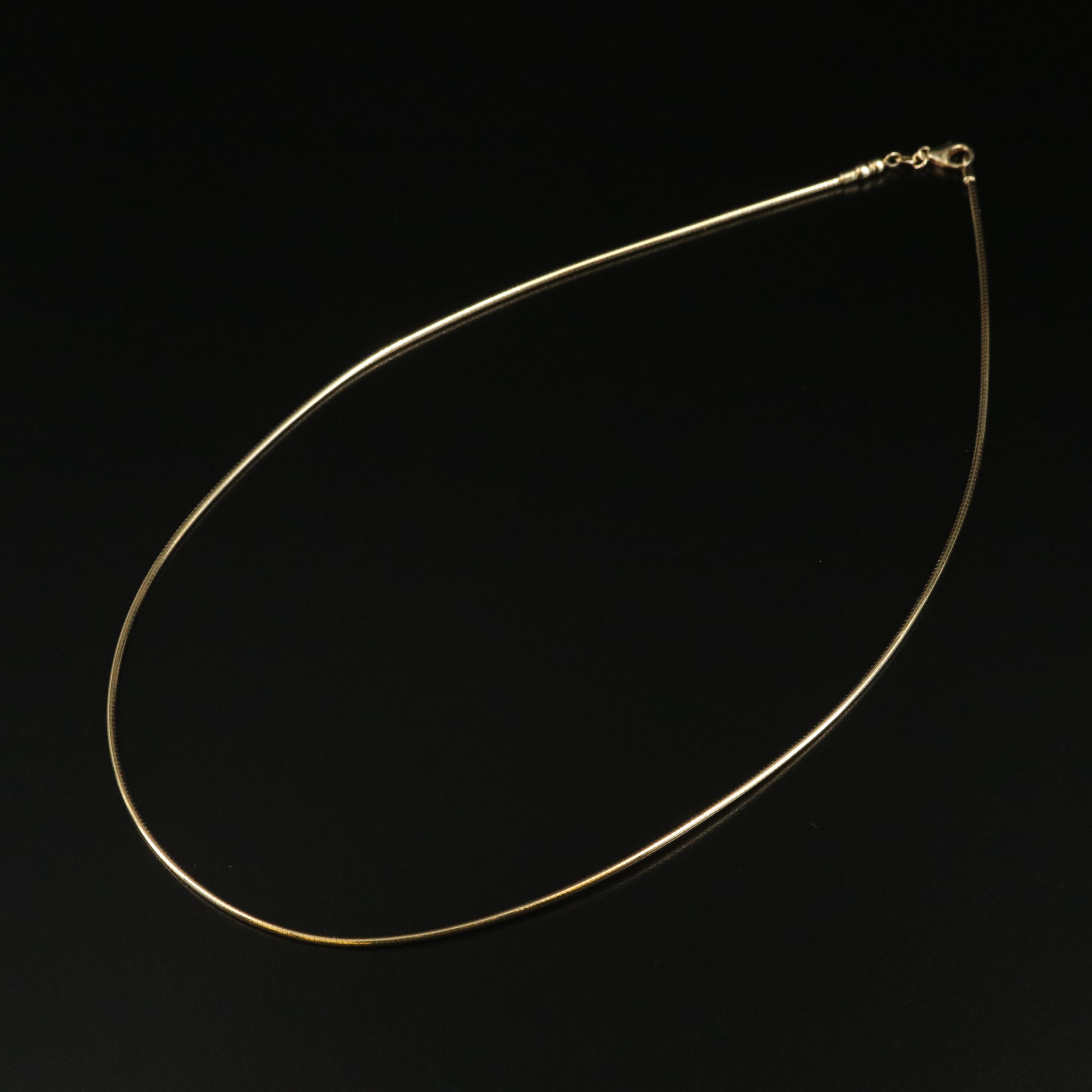 14K Omega Necklace