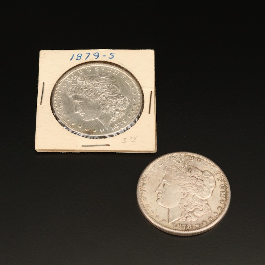 1878-S and 1879-S Silver Morgan Dollars