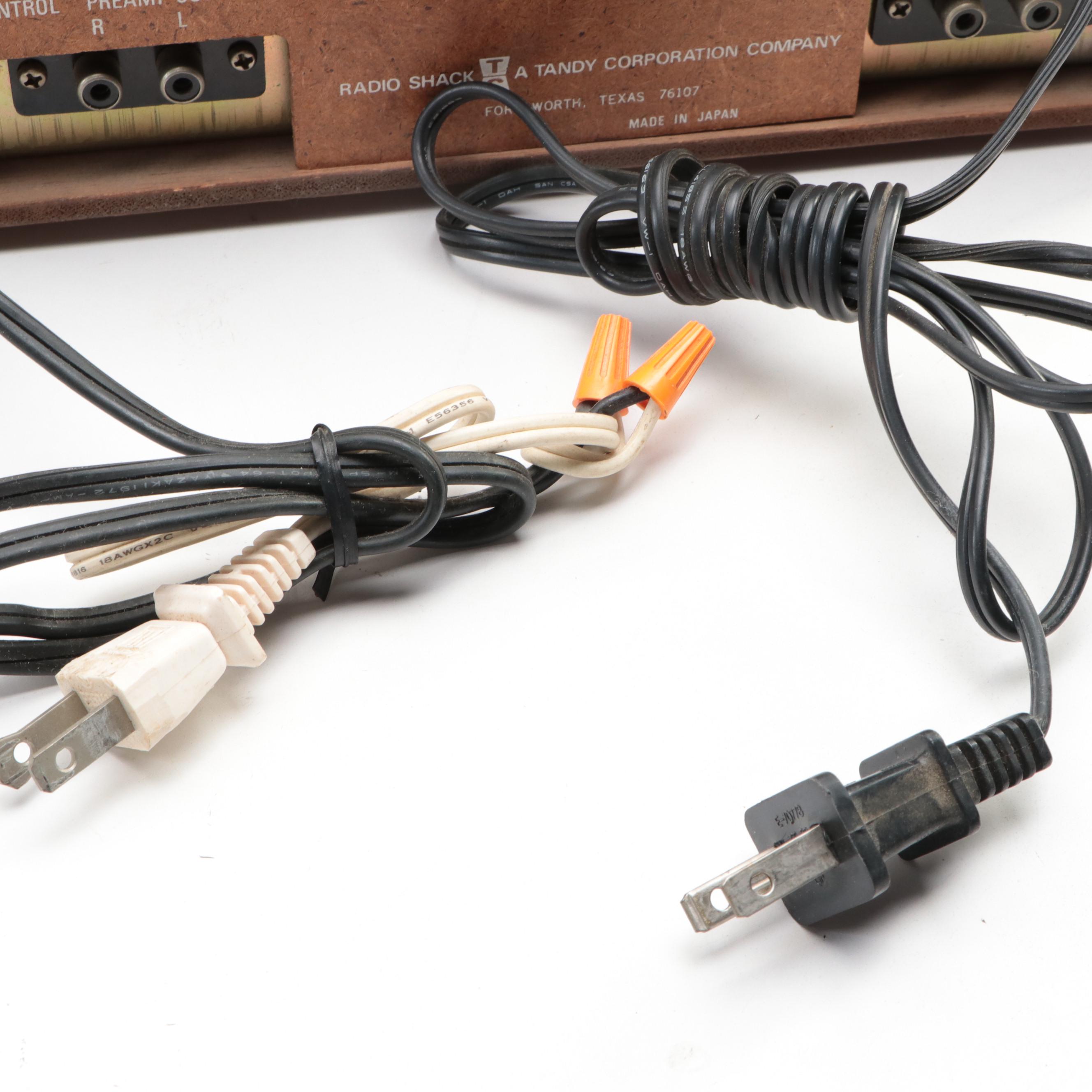 Marantz 5020 Cassette Deck, Realistic TR-881 8-Track Recorder and TEAC Equalizer