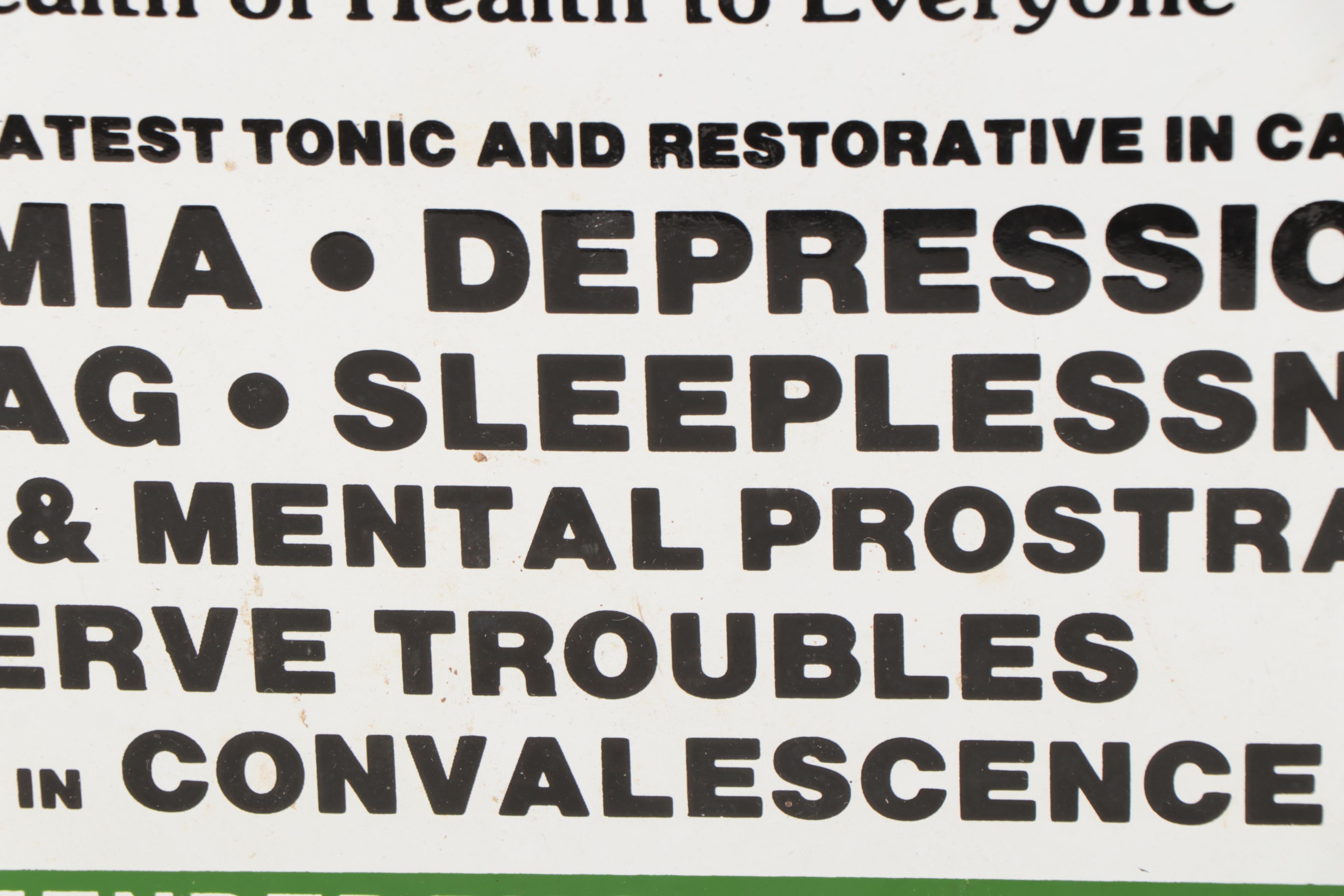 Wincarnis Tonic Wine Advertisement Wall Sign