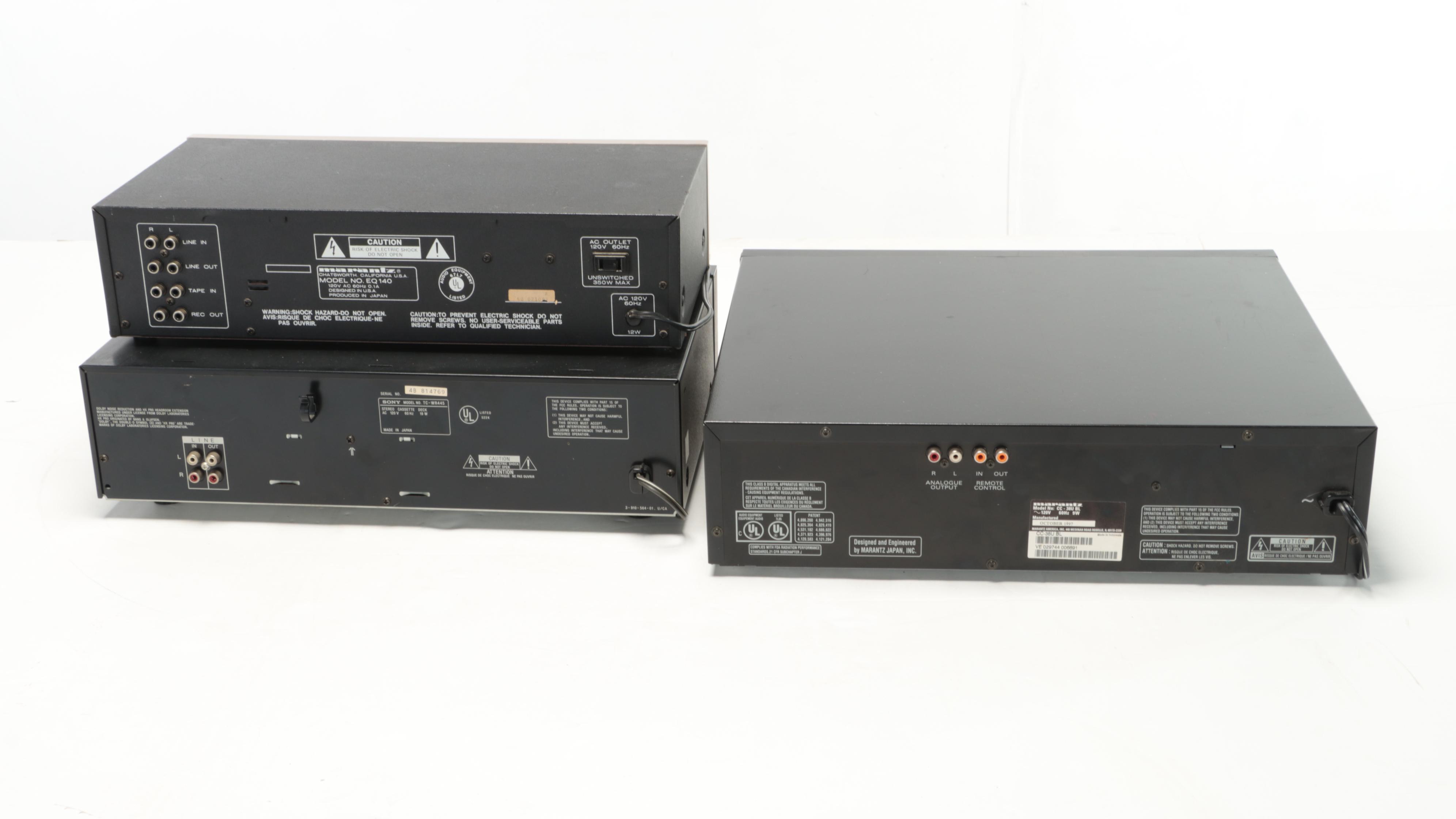 Sony Dual Cassette Player with Marantz Sound Board and CD Player