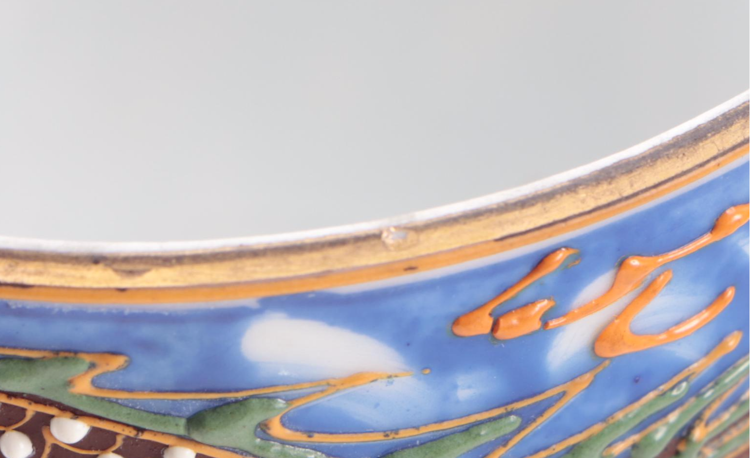 Torii Japanese Blue Dragonware Tea Set and Plates, Mid to Late 20th Century