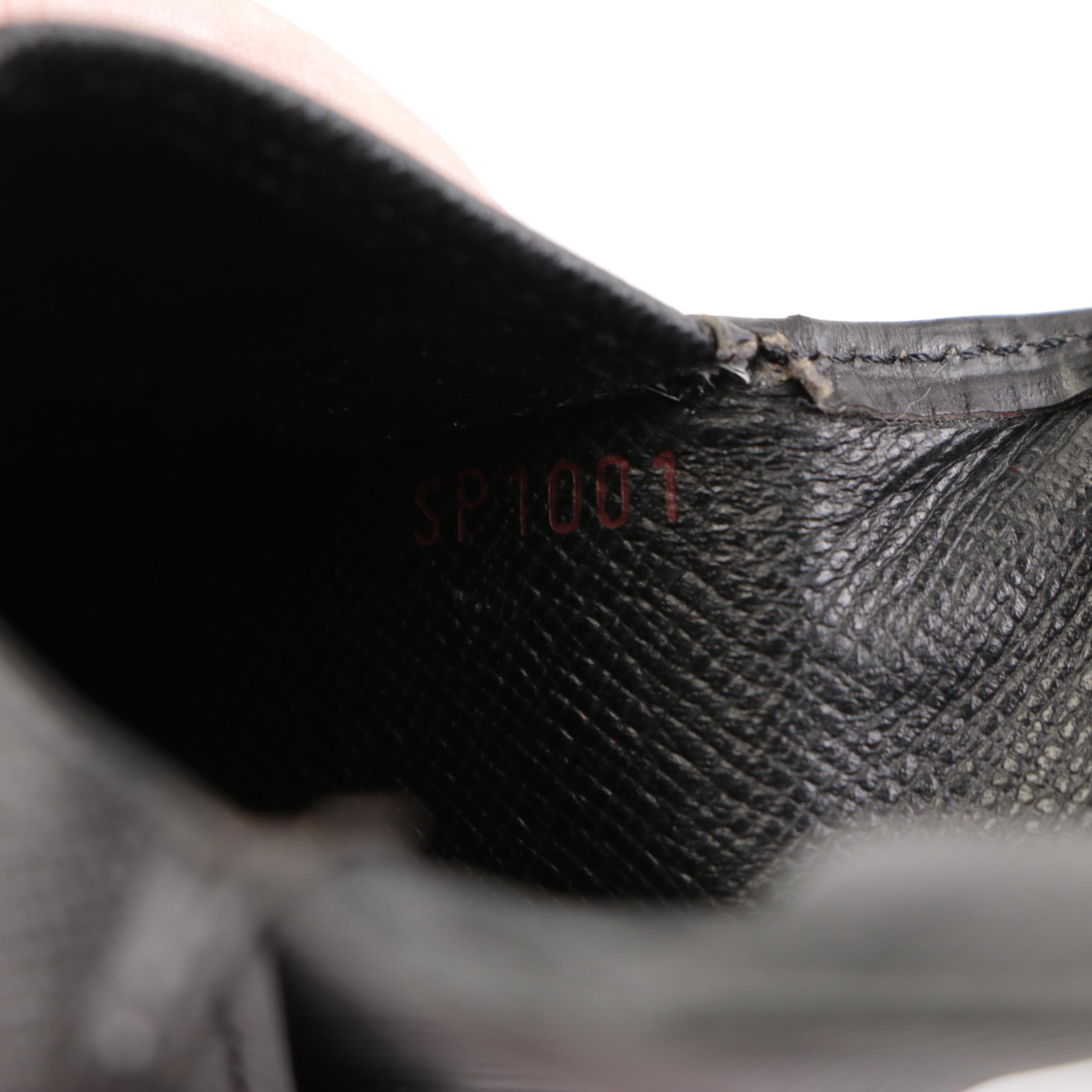 Louis Vuitton Card Case in Black Epi and Taïga Leather