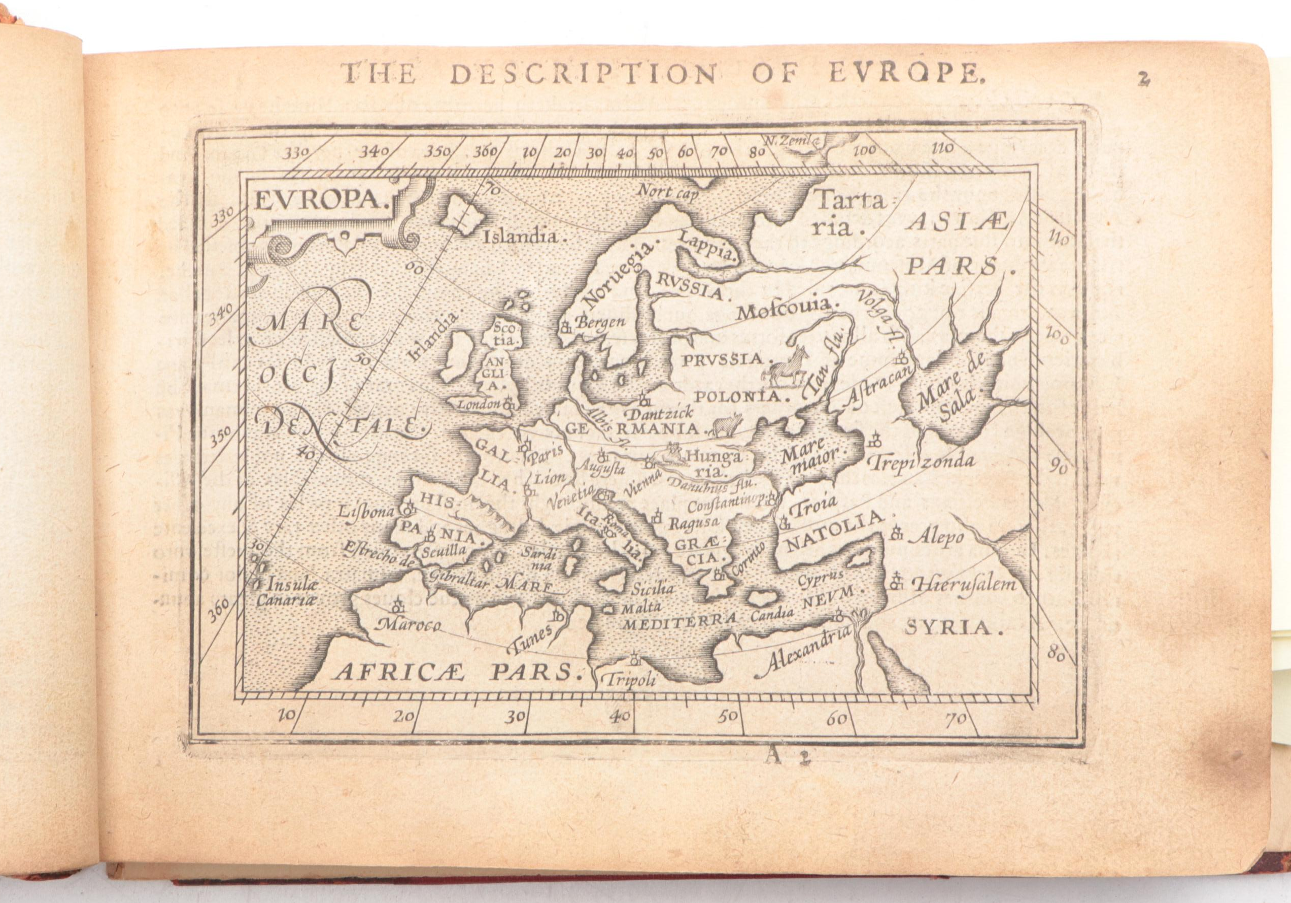 Abraham Ortelius "His Epitome of the Theater of the Worlde", 1603