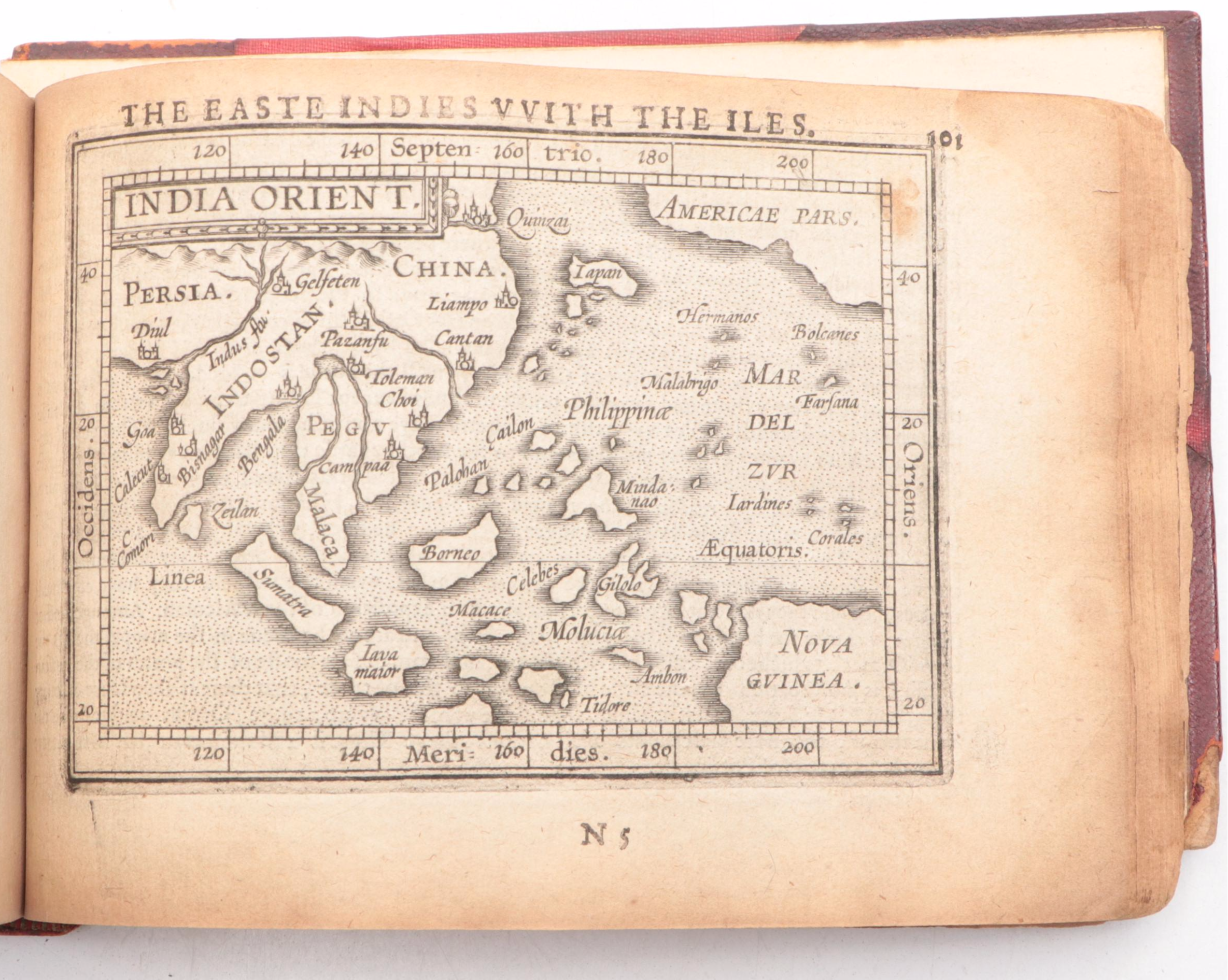 Abraham Ortelius "His Epitome of the Theater of the Worlde", 1603