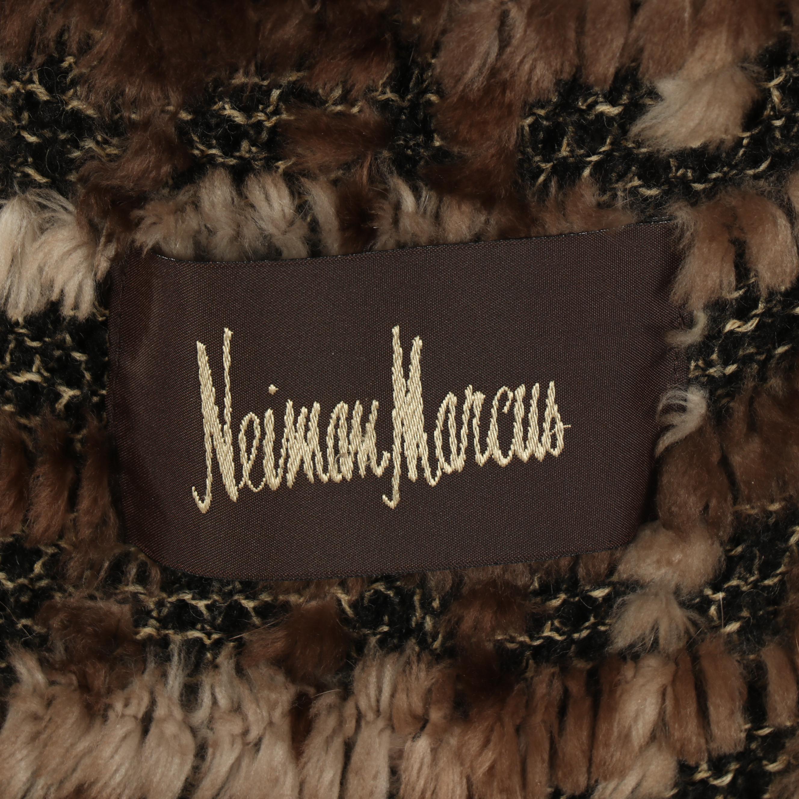 Byte Giuliana Teso Sheared Beaver Fur Knit Coat with Finn Raccoon Fur Trim