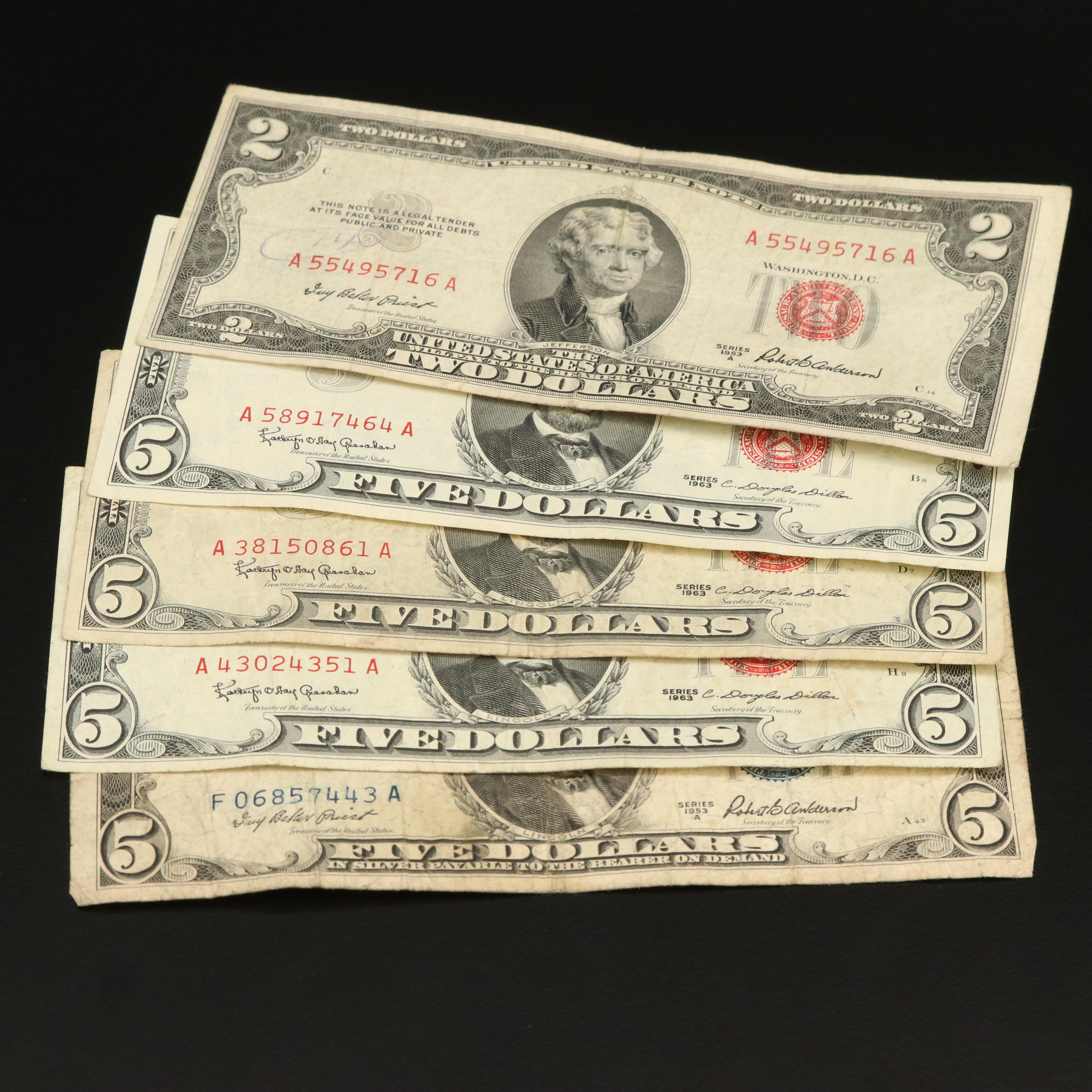 Collection of Eighteen U.S.Currency Notes