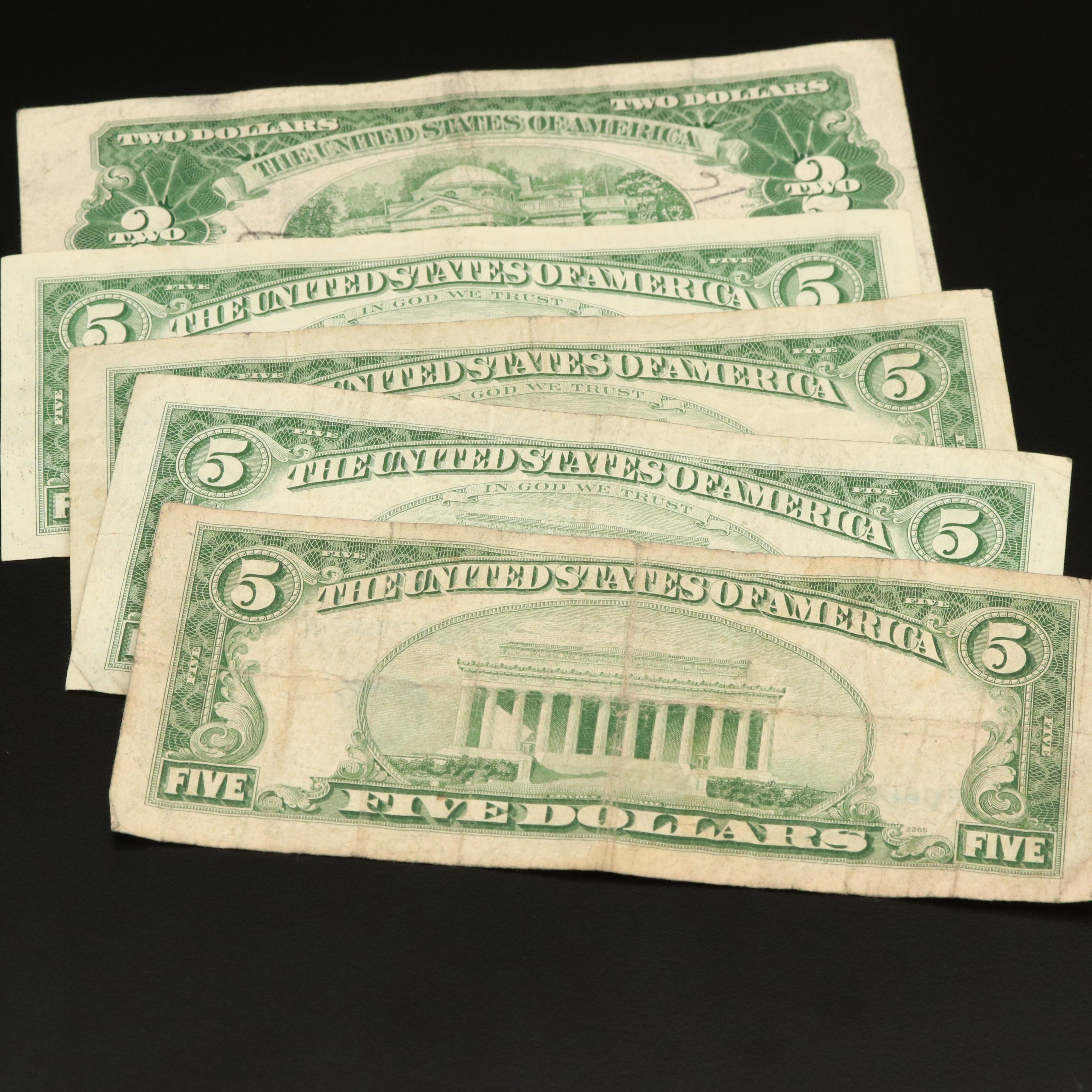 Collection of Eighteen U.S.Currency Notes