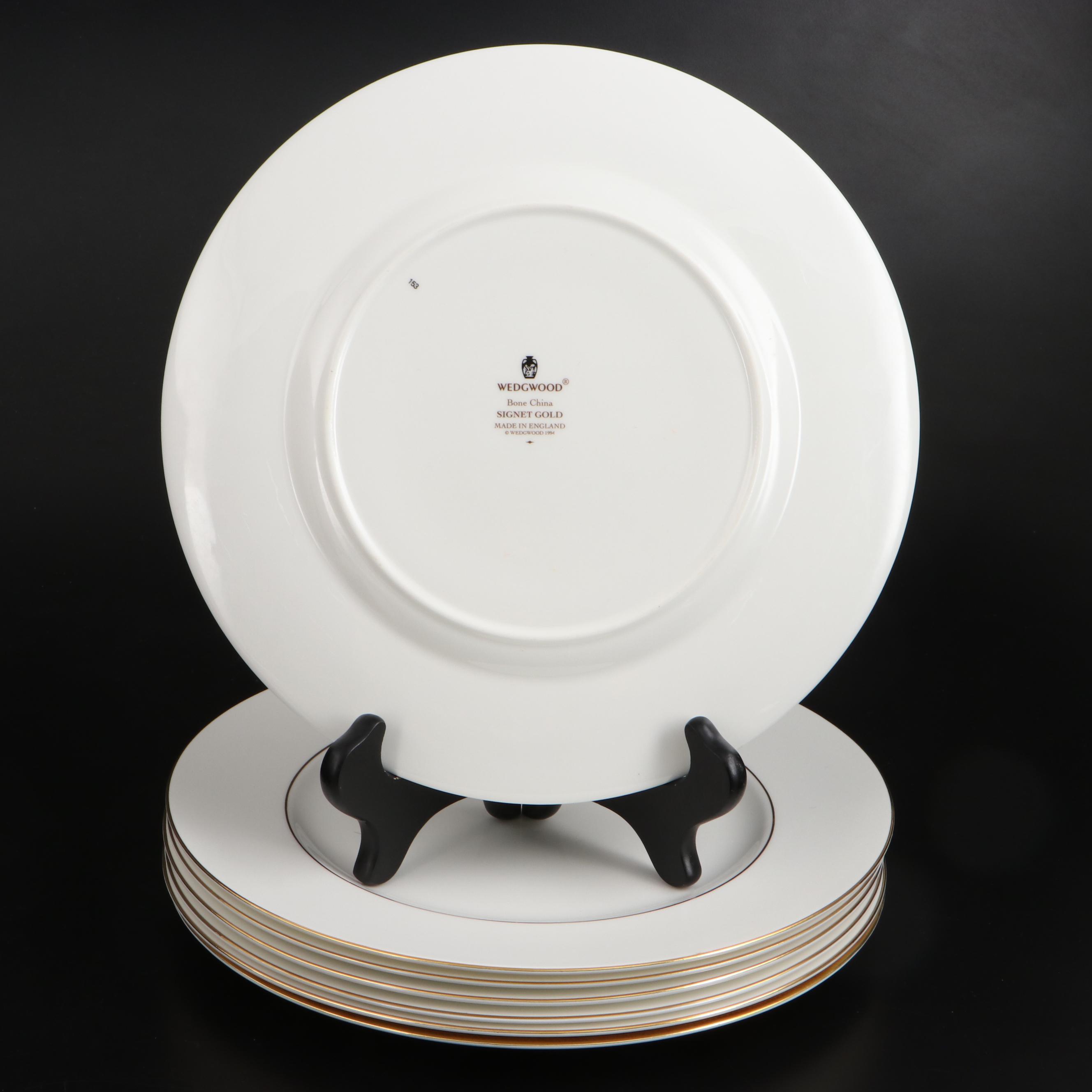 Wedgwood "Signet Gold" and "Ascot" Bone China Dinnerware