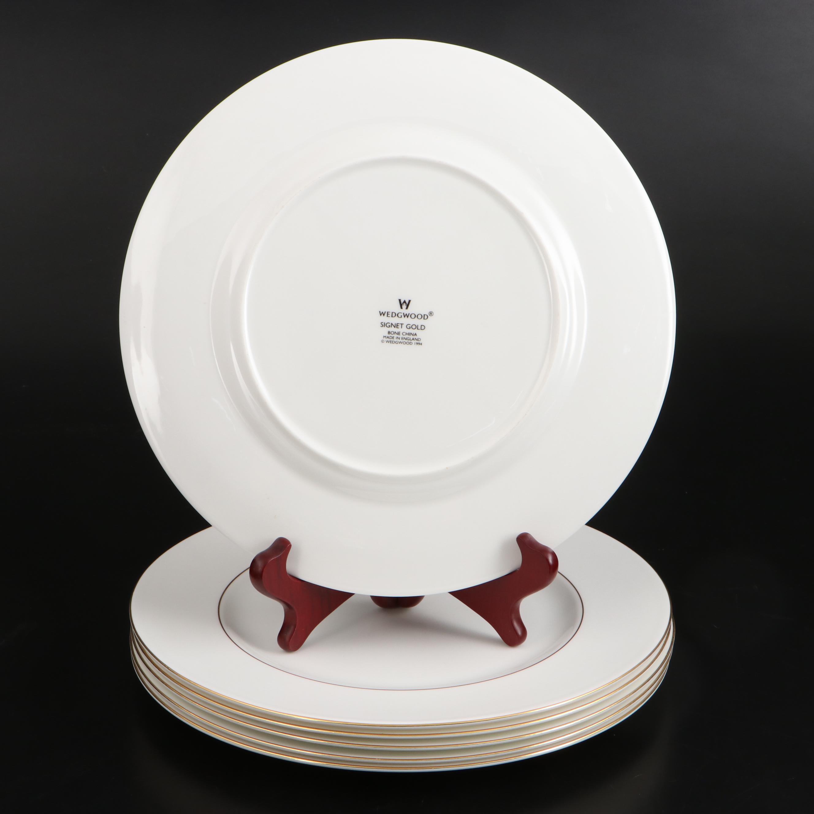 Wedgwood "Signet Gold" and "Ascot" Bone China Dinnerware
