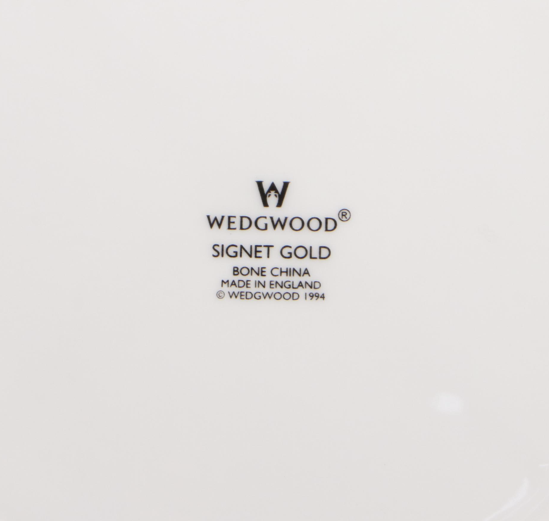 Wedgwood "Signet Gold" and "Ascot" Bone China Dinnerware