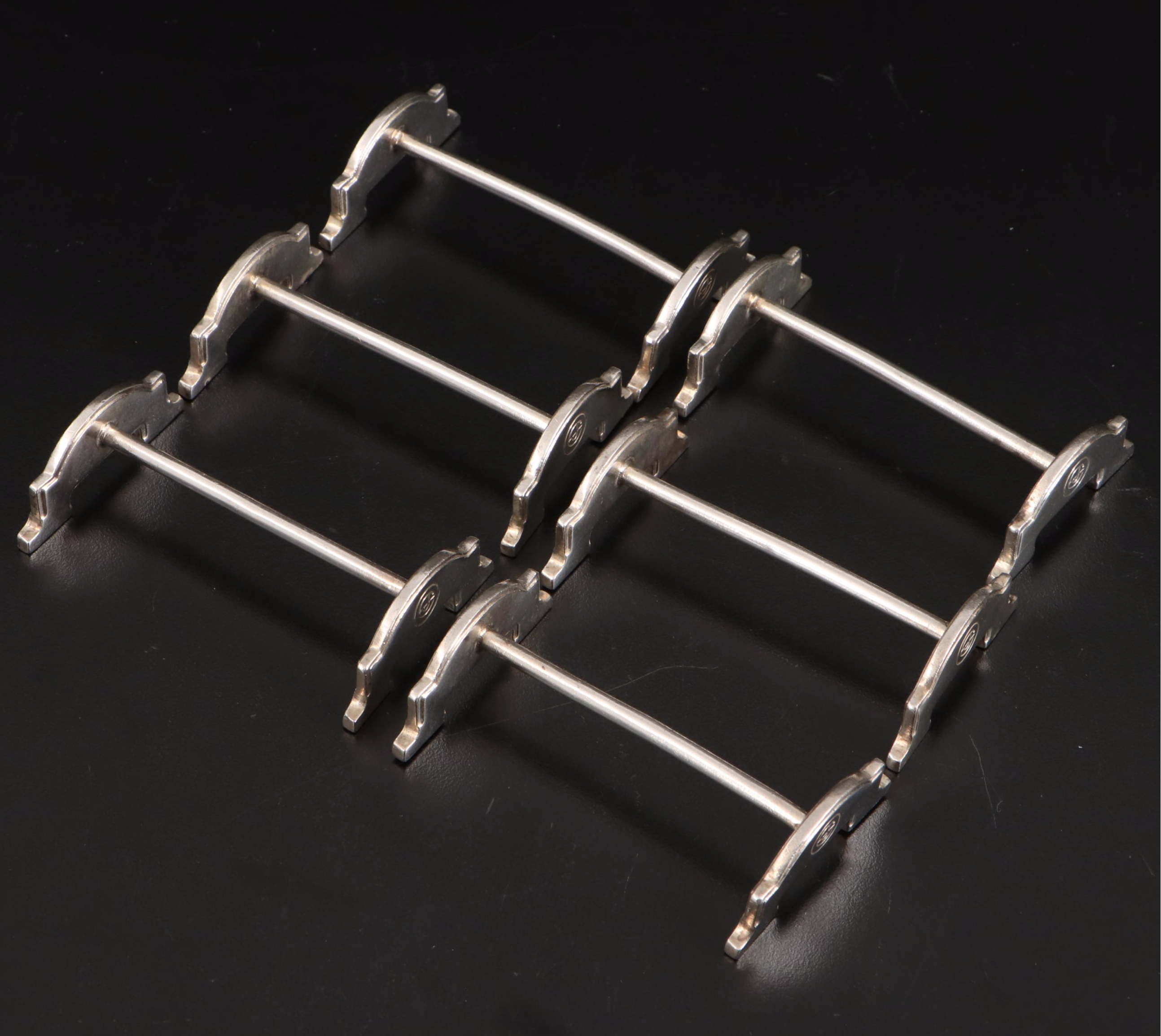 Dutch Gerofabriek Silver Plate Knife Rests,  20th Century