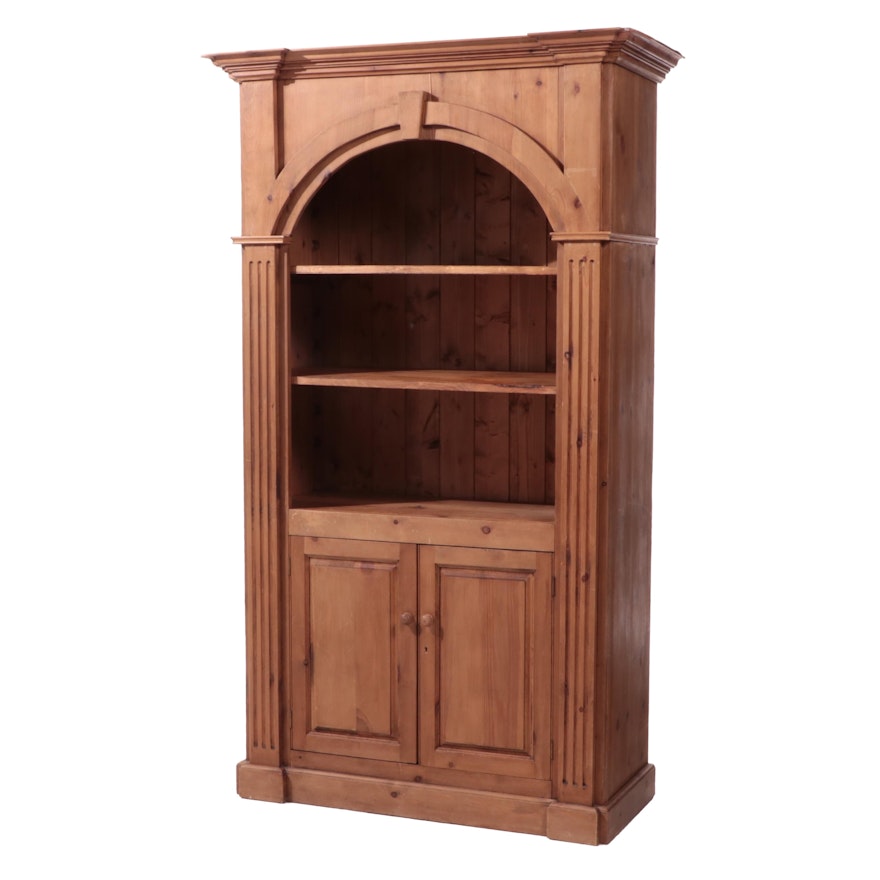 George III Style Stripped Pine Bookcase, Late 20th Century