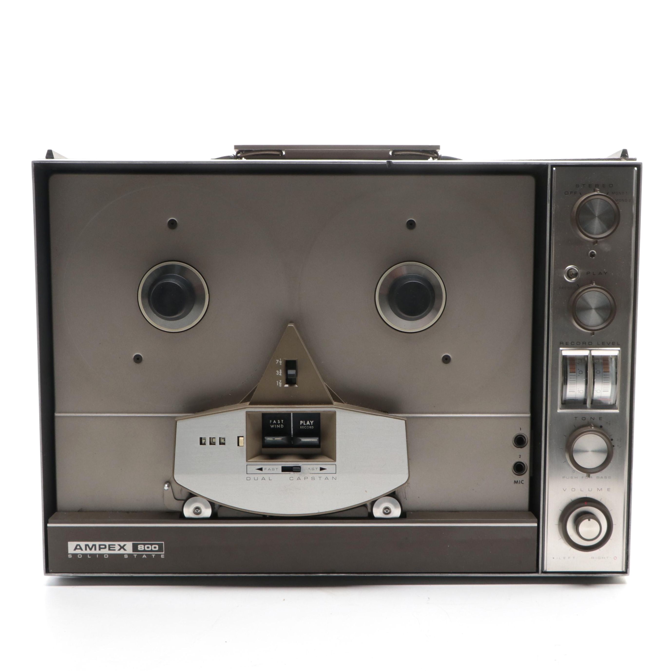 Ampex 800 Solid State Duel Capstan Tape Deck, Mid-20th Century