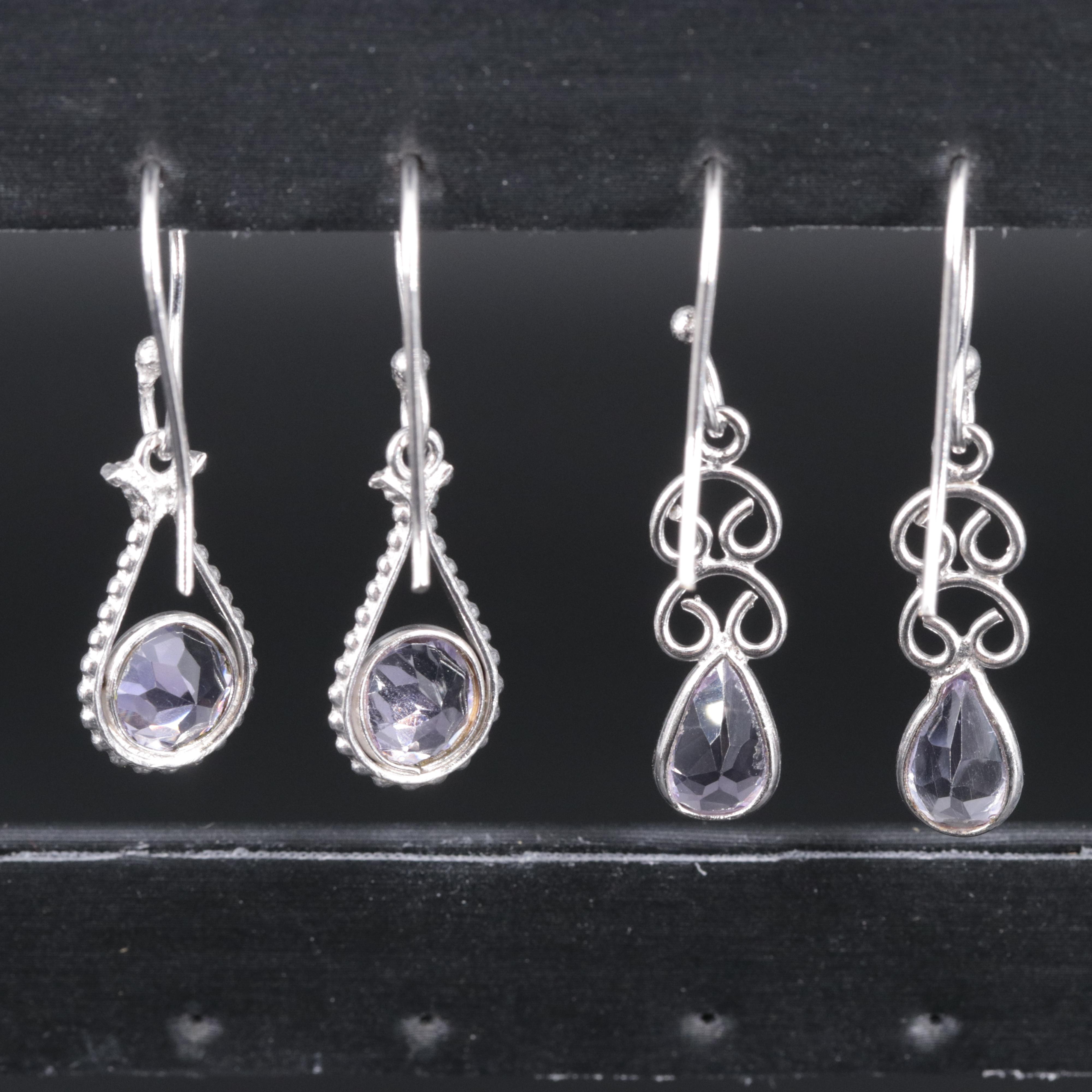Gemstone Drop Earrings